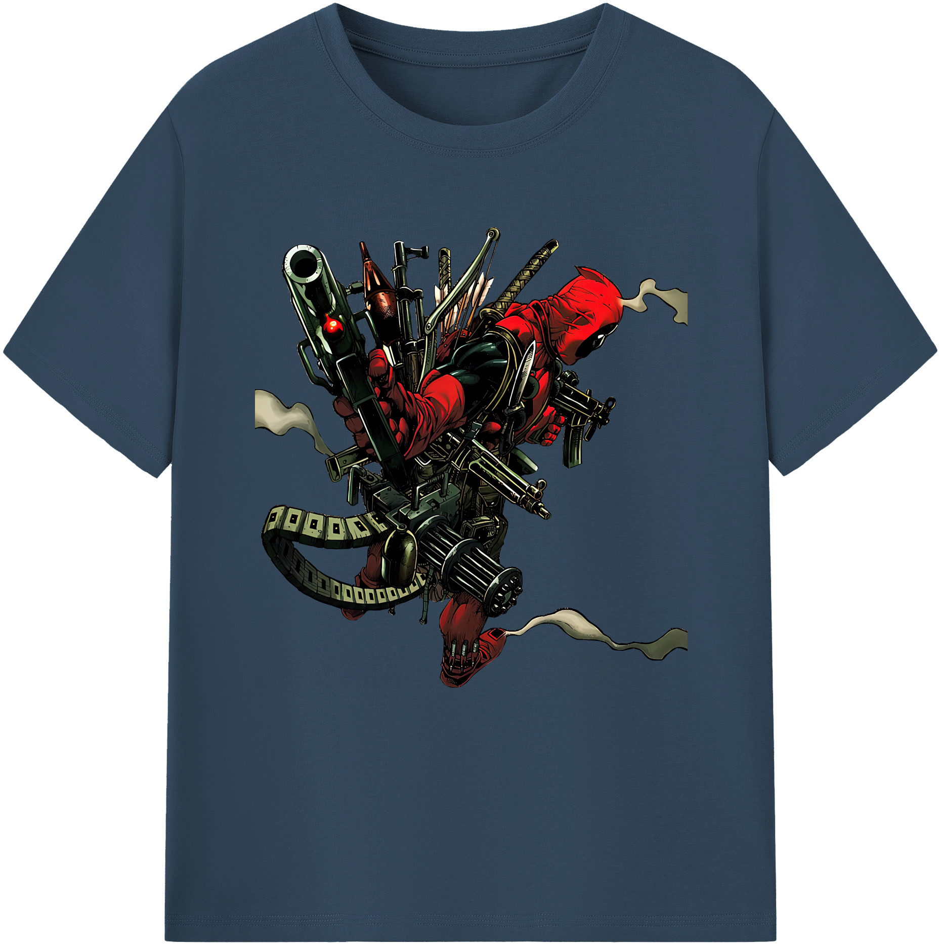 （画像用） Deadpool デッドプール 綿100％半袖Tシャツ（フロントプリント）