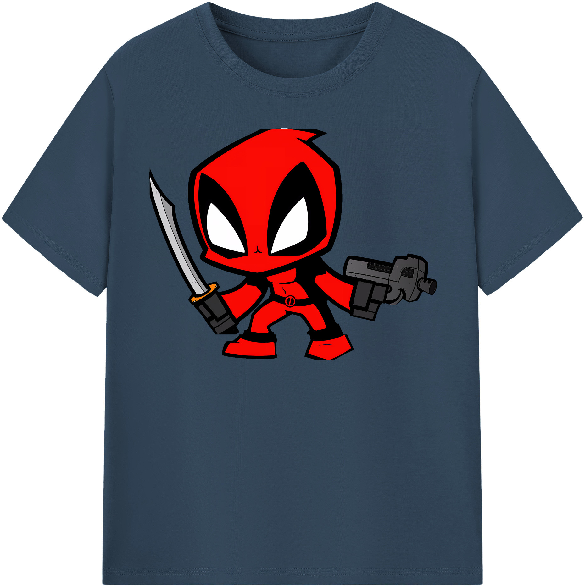 （画像用） Deadpool デッドプール 綿100％半袖Tシャツ（フロントプリント）