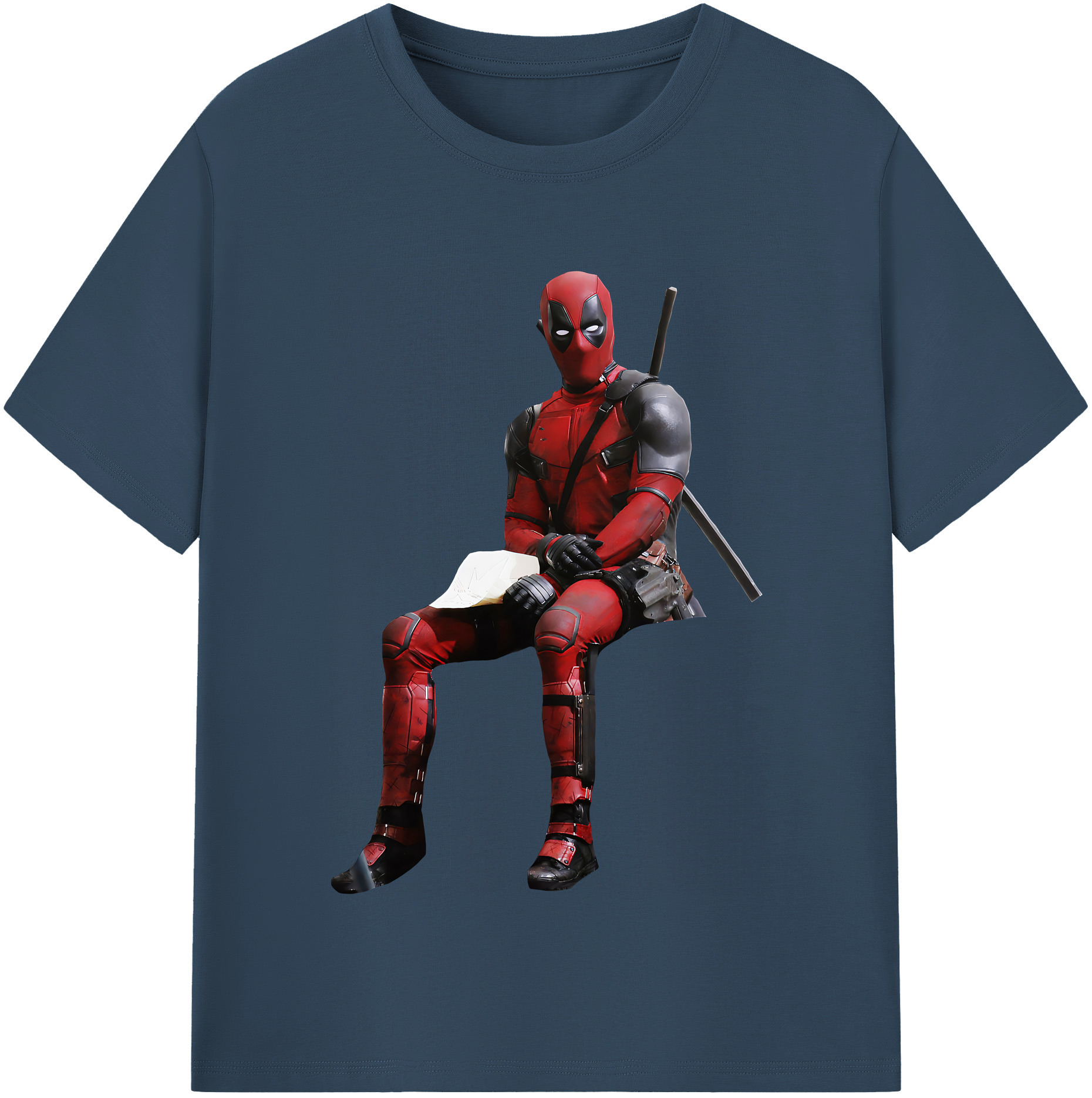 （画像用） Deadpool デッドプール 綿100％半袖Tシャツ（フロントプリント）