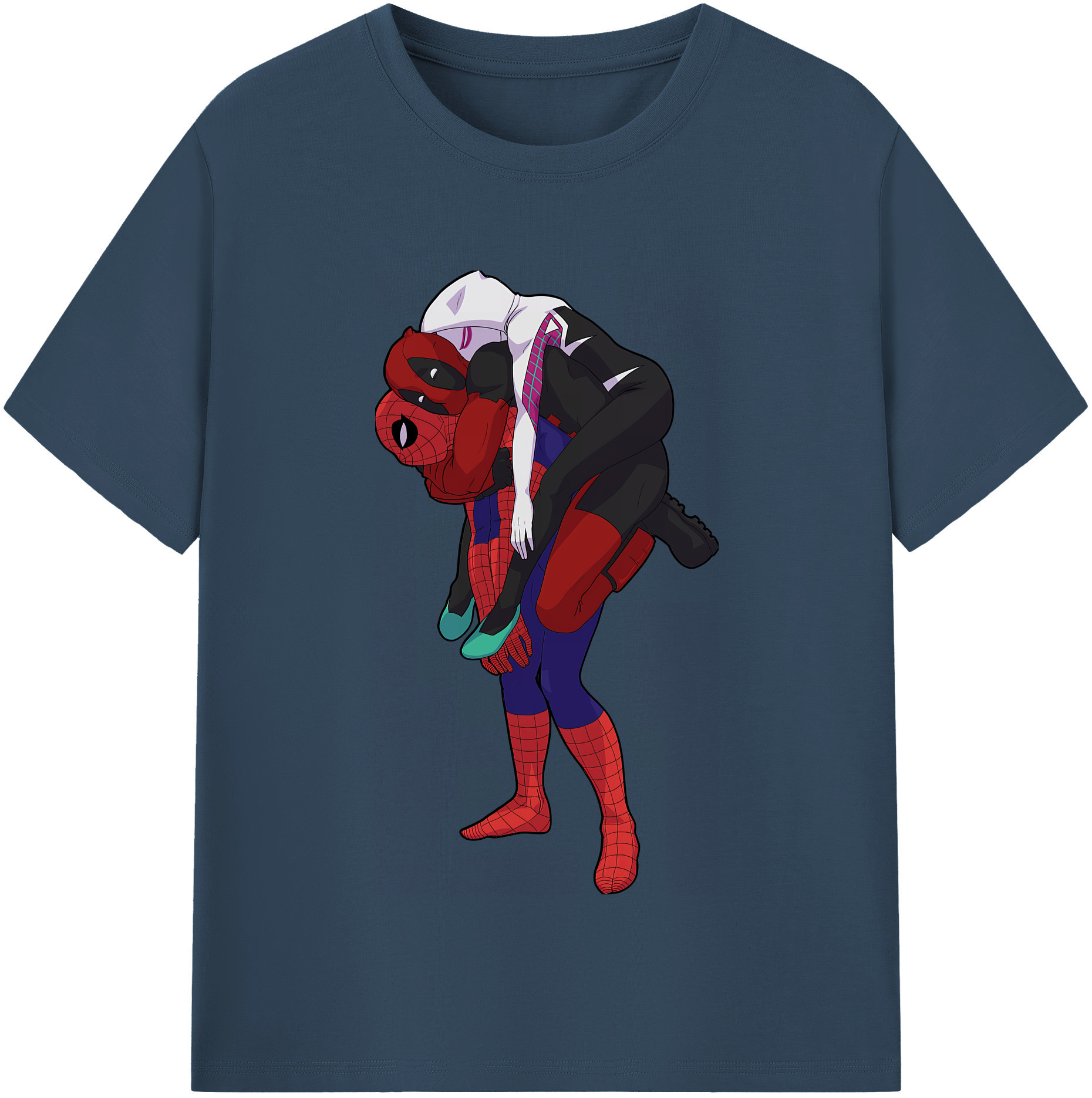 （画像用） Deadpool デッドプール 綿100％半袖Tシャツ（フロントプリント）