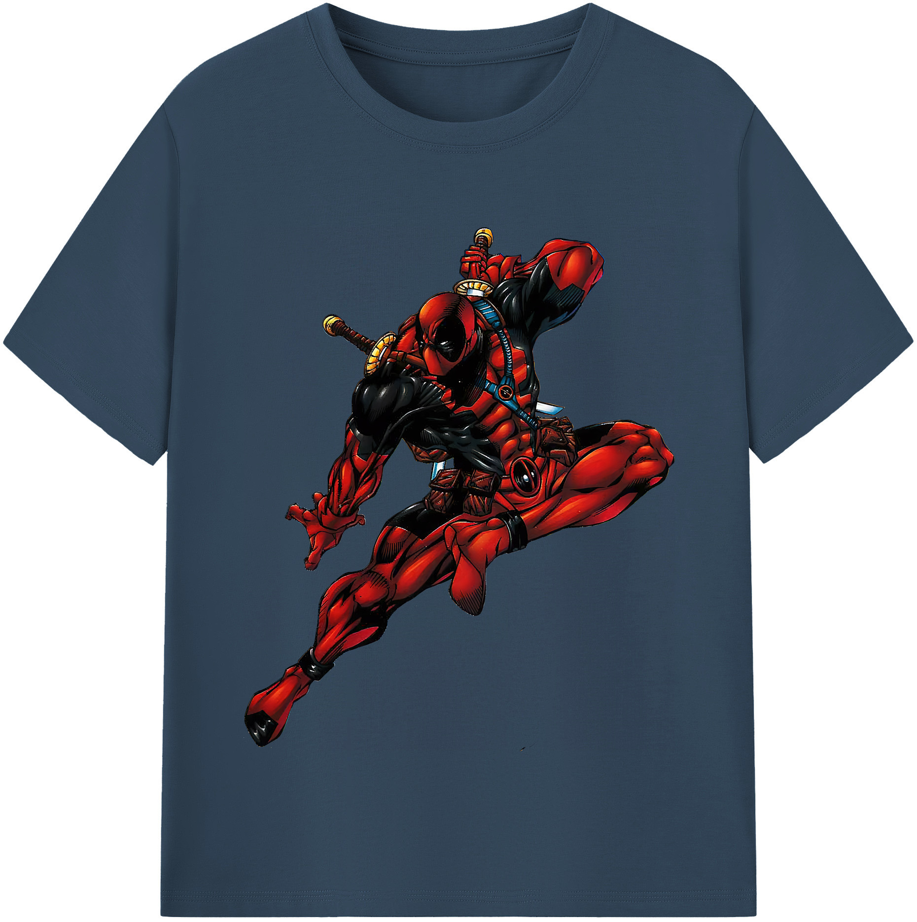 （画像用） Deadpool デッドプール 綿100％半袖Tシャツ（フロントプリント）