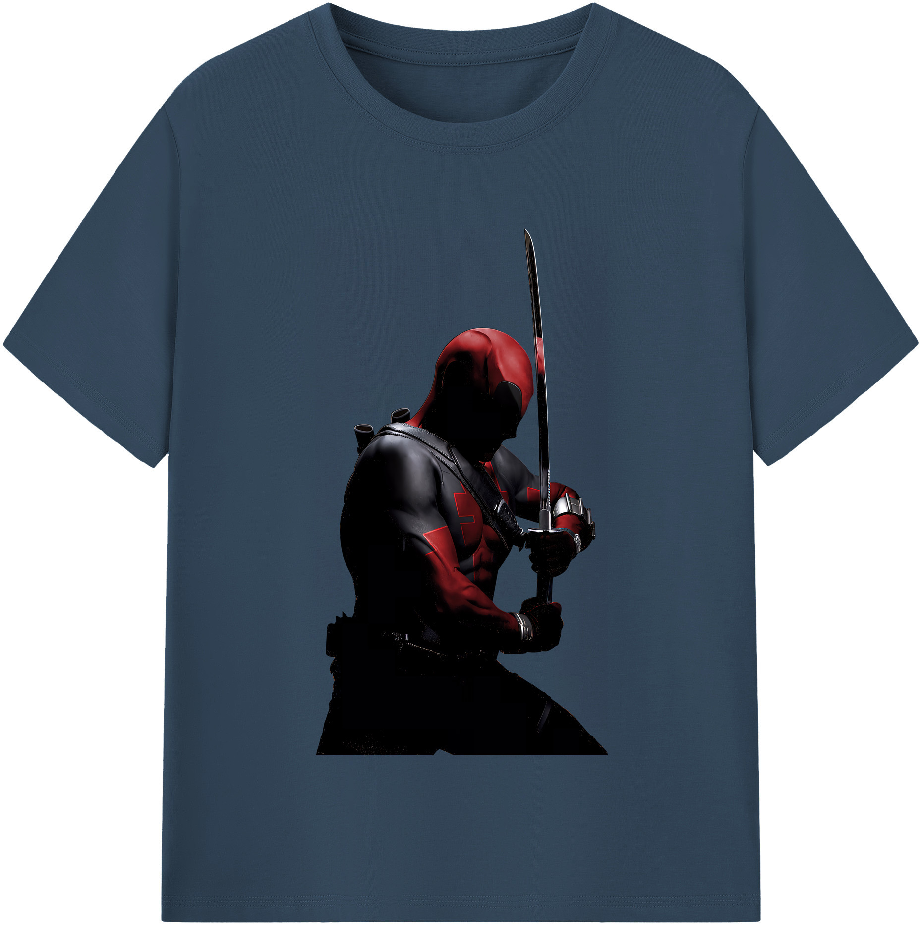 （画像用） Deadpool デッドプール 綿100％半袖Tシャツ（フロントプリント）