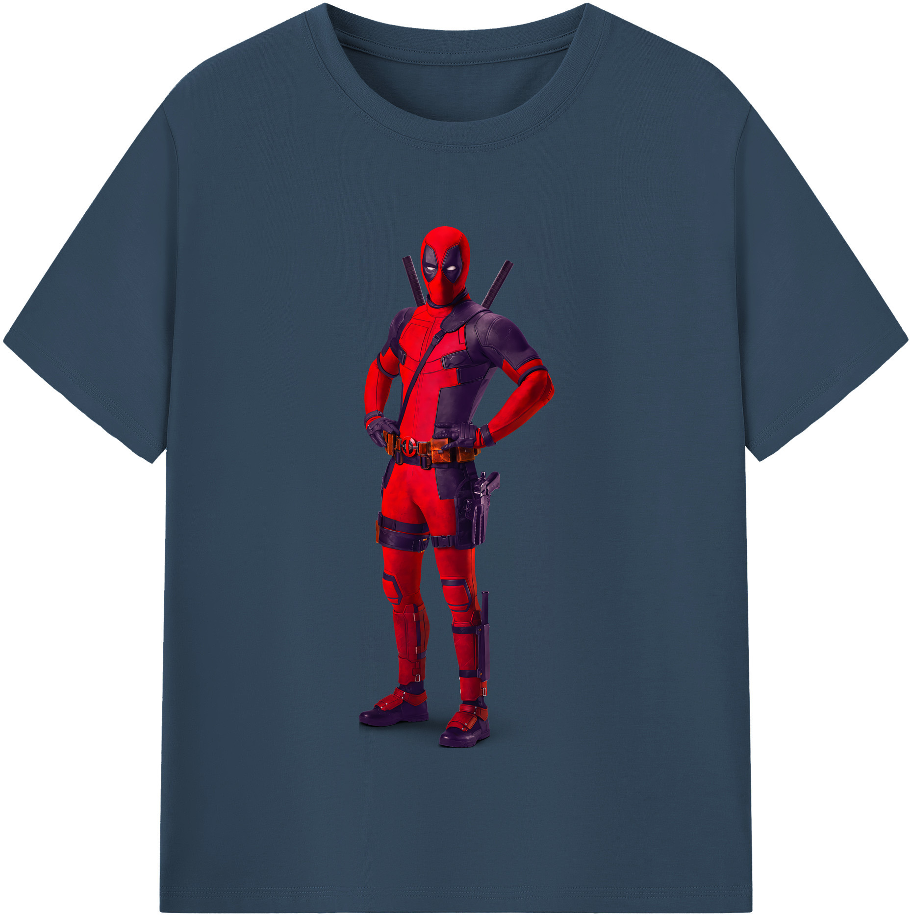 （画像用） Deadpool デッドプール 綿100％半袖Tシャツ（フロントプリント）