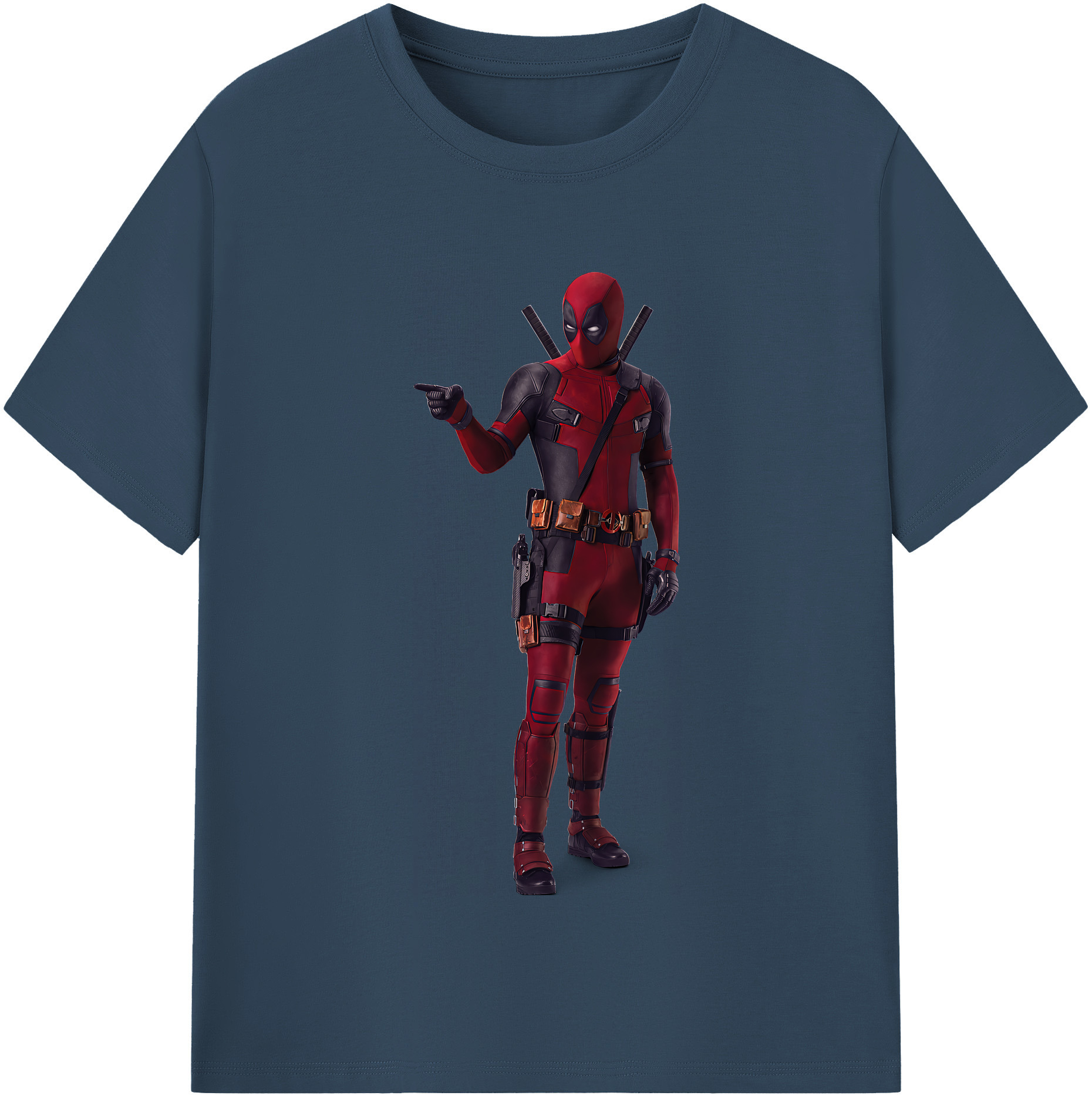 （画像用） Deadpool デッドプール 綿100％半袖Tシャツ（フロントプリント）