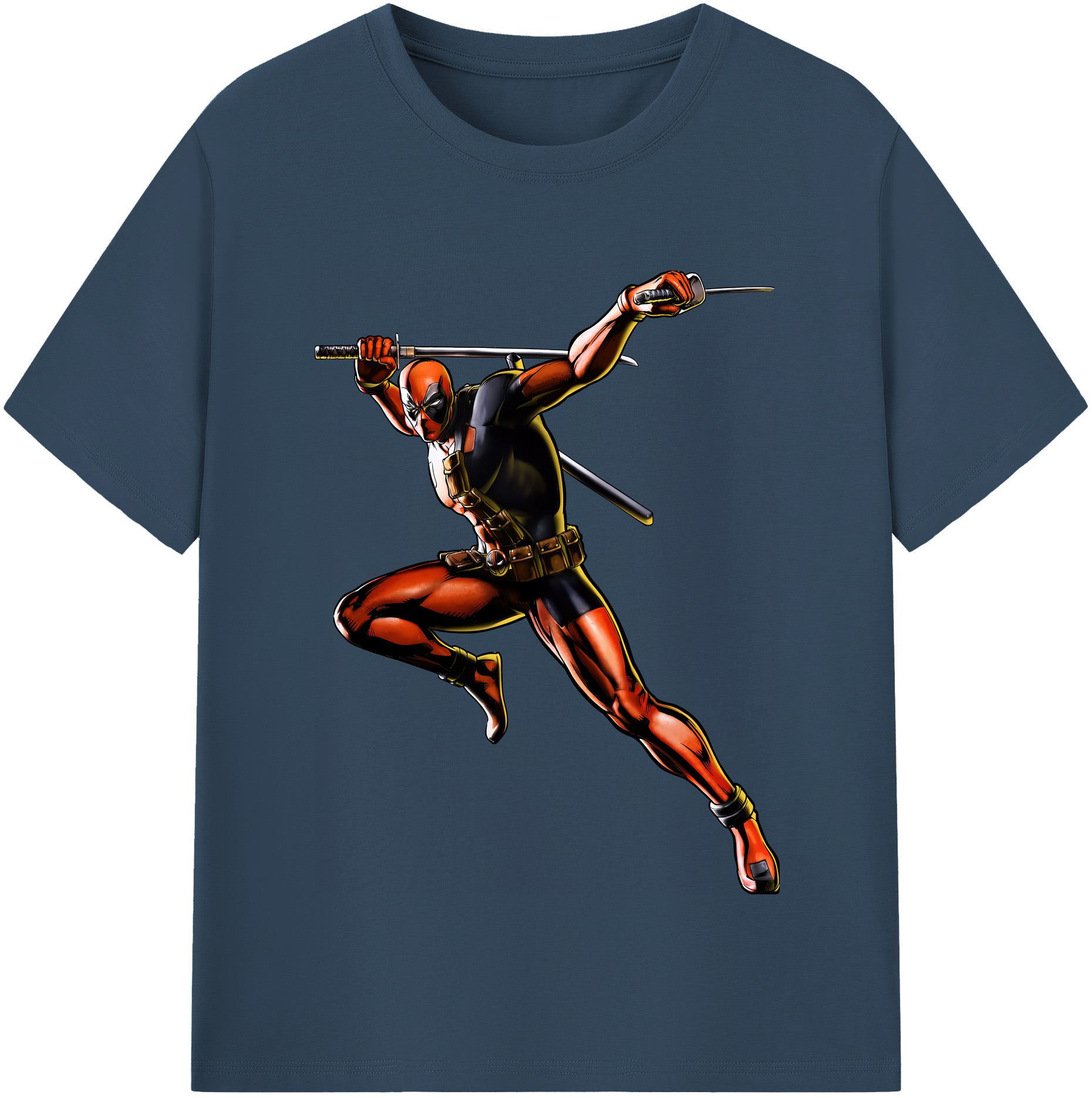 （画像用） Deadpool デッドプール 綿100％半袖Tシャツ（フロントプリント）