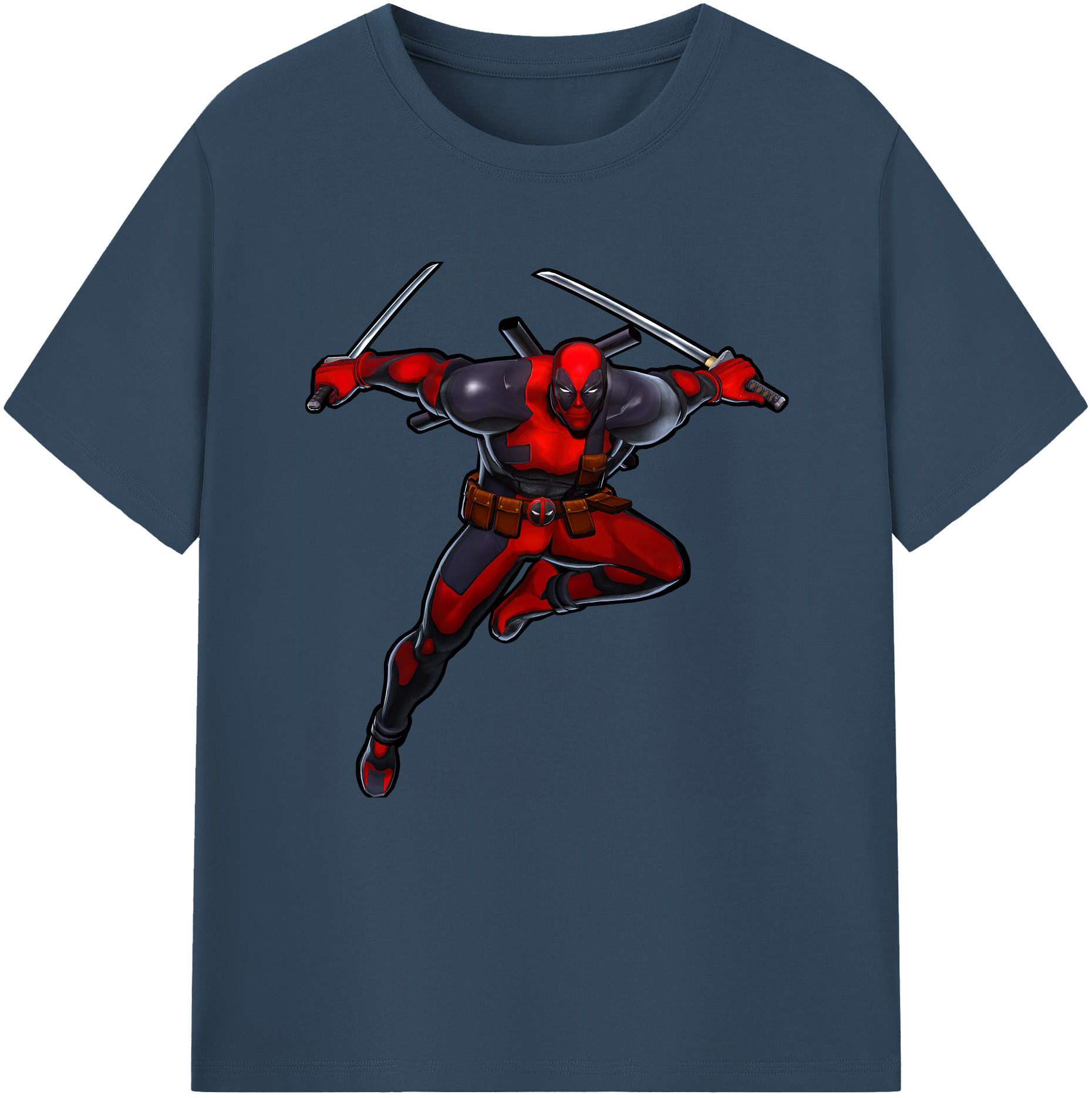 （画像用） Deadpool デッドプール 綿100％半袖Tシャツ（フロントプリント）