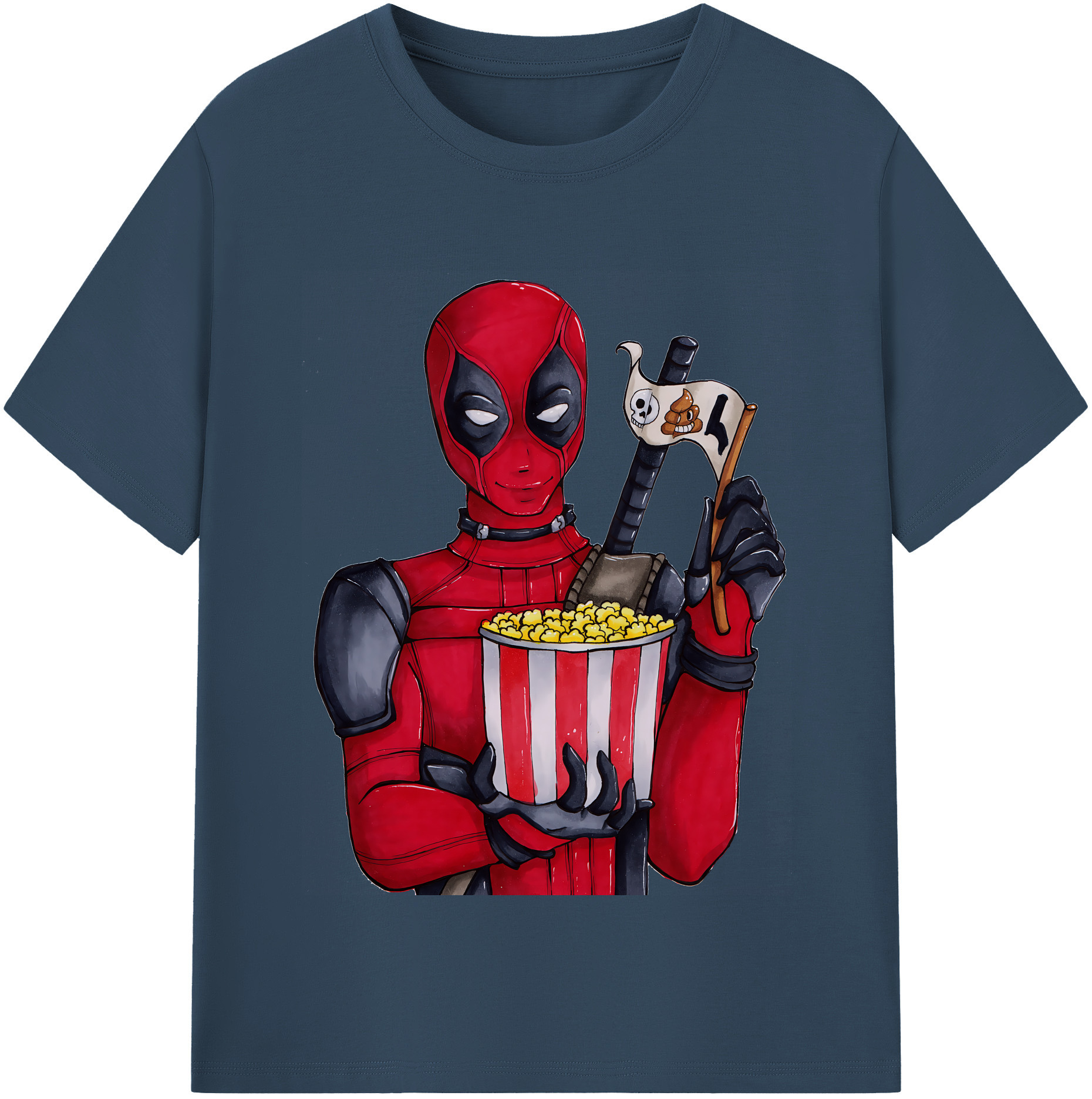 （画像用） Deadpool デッドプール 綿100％半袖Tシャツ（フロントプリント）