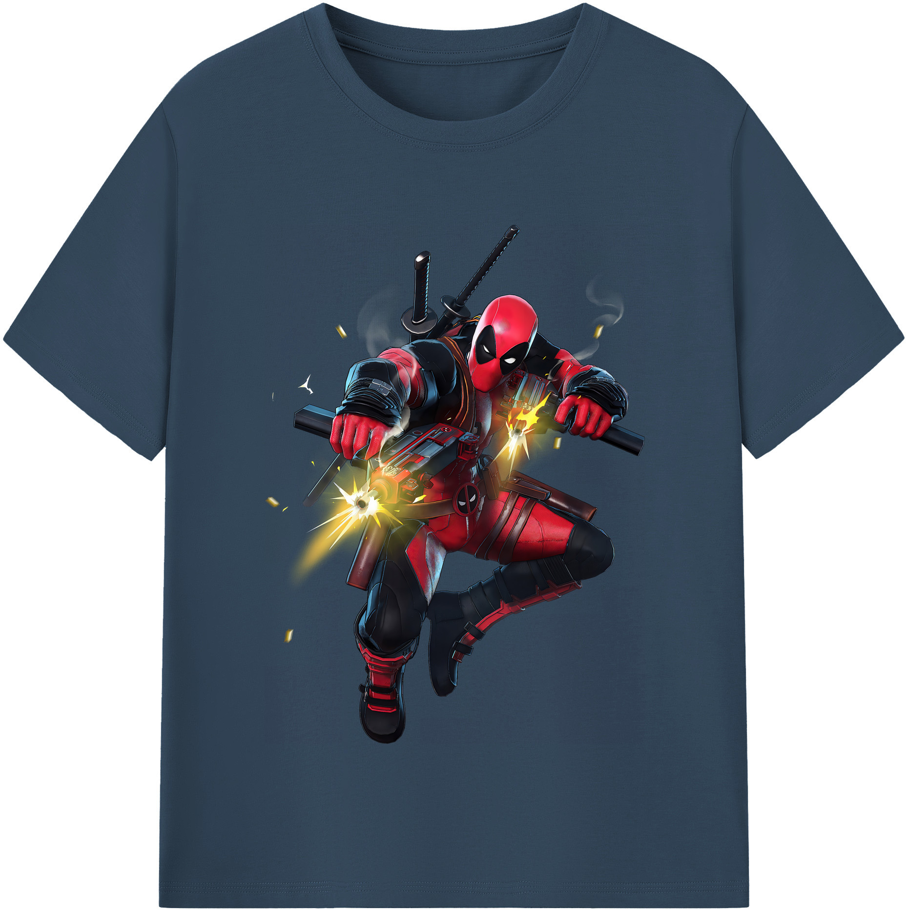 （画像用） Deadpool デッドプール 綿100％半袖Tシャツ（フロントプリント）