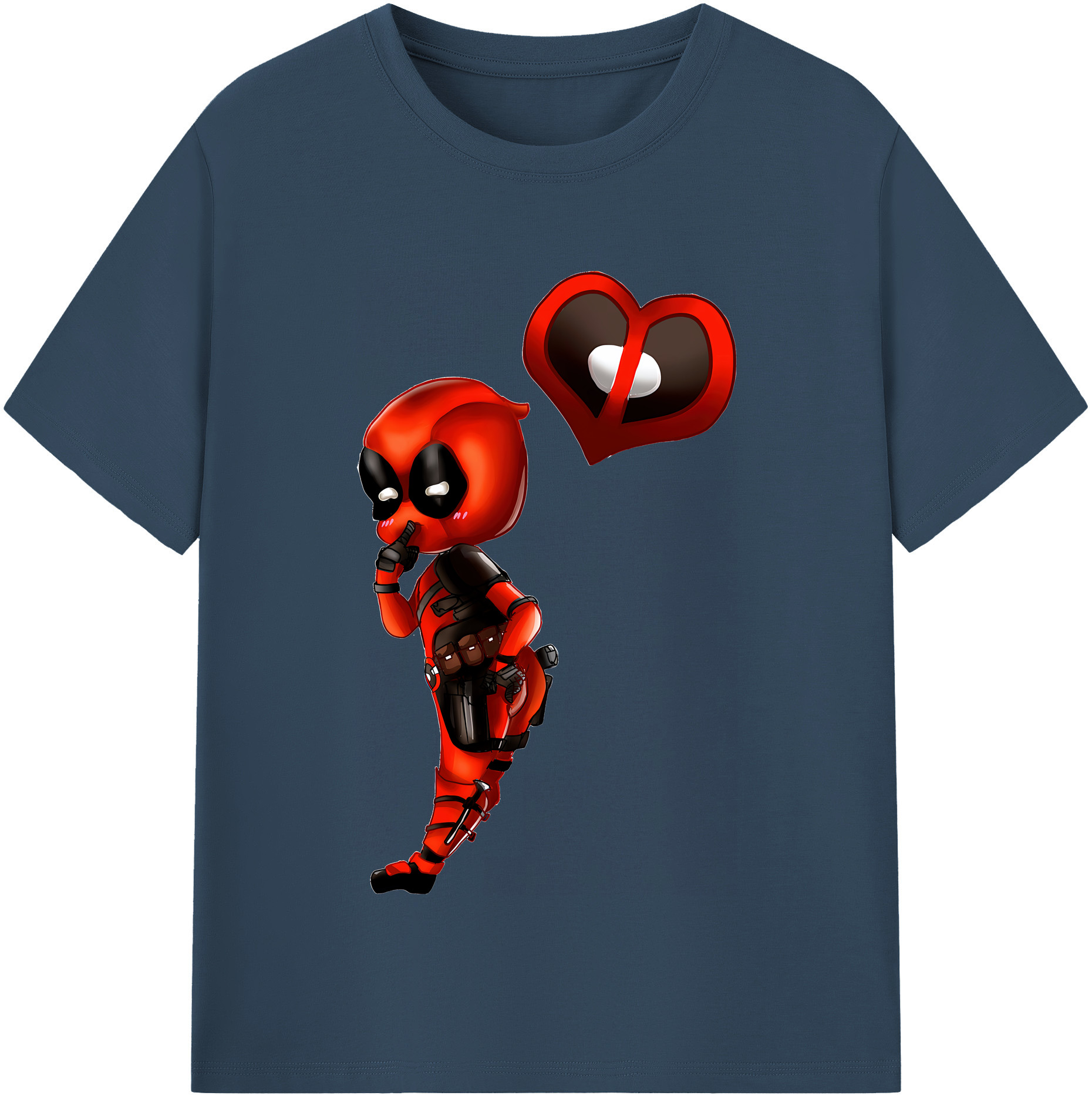 （画像用） Deadpool デッドプール 綿100％半袖Tシャツ（フロントプリント）