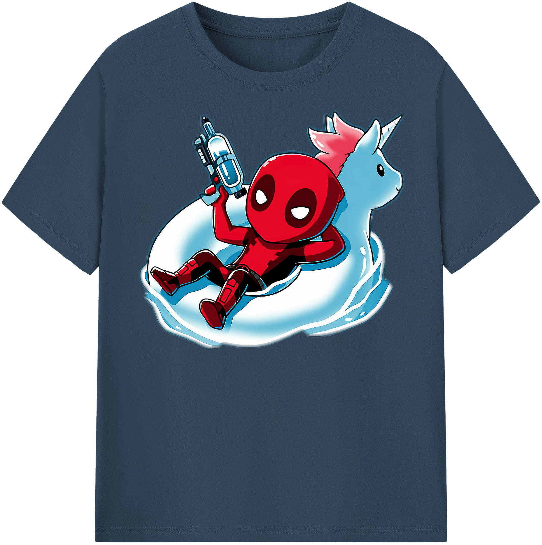 （画像用） Deadpool デッドプール 綿100％半袖Tシャツ（フロントプリント）
