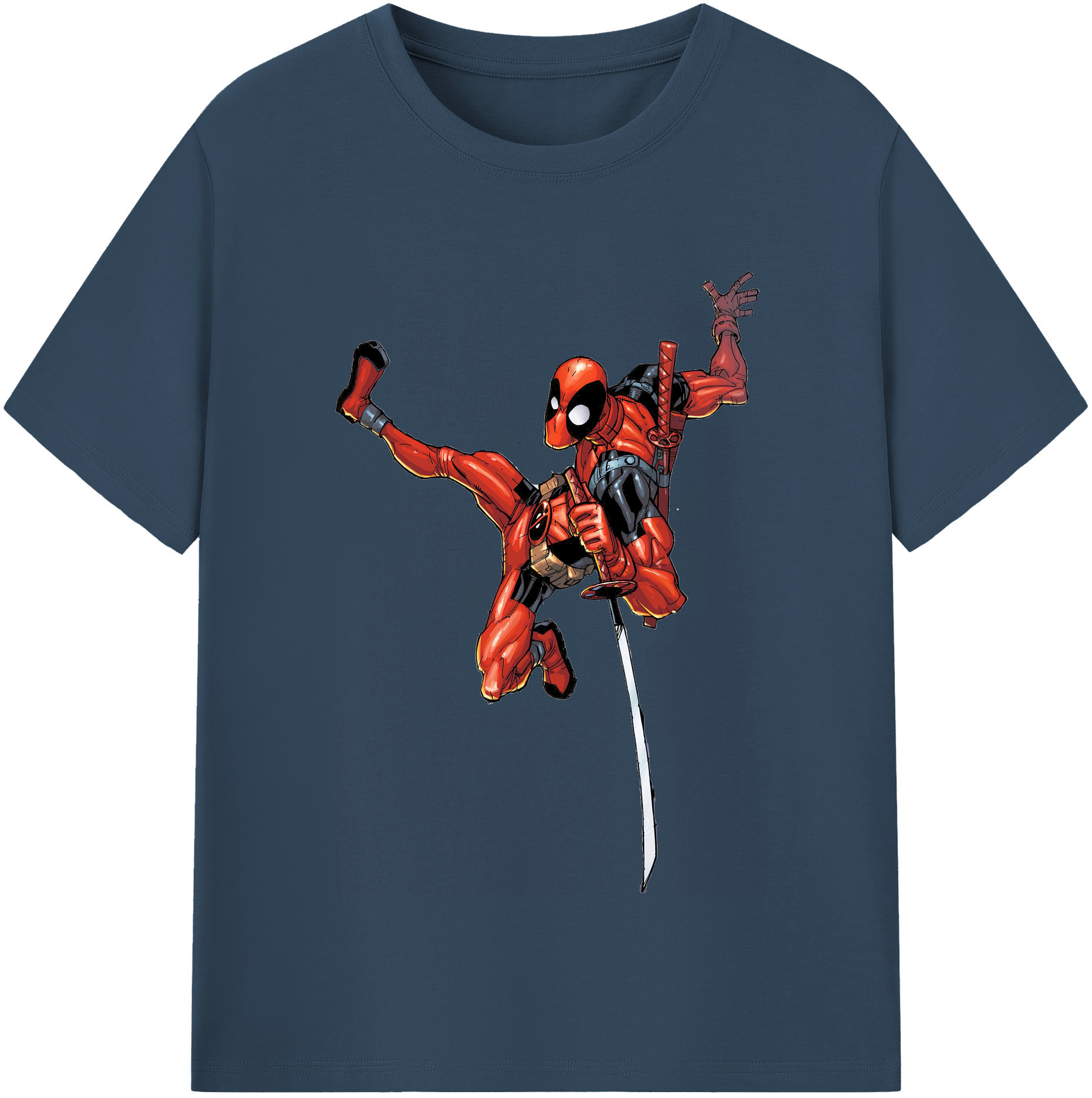 （画像用） Deadpool デッドプール 綿100％半袖Tシャツ（フロントプリント）