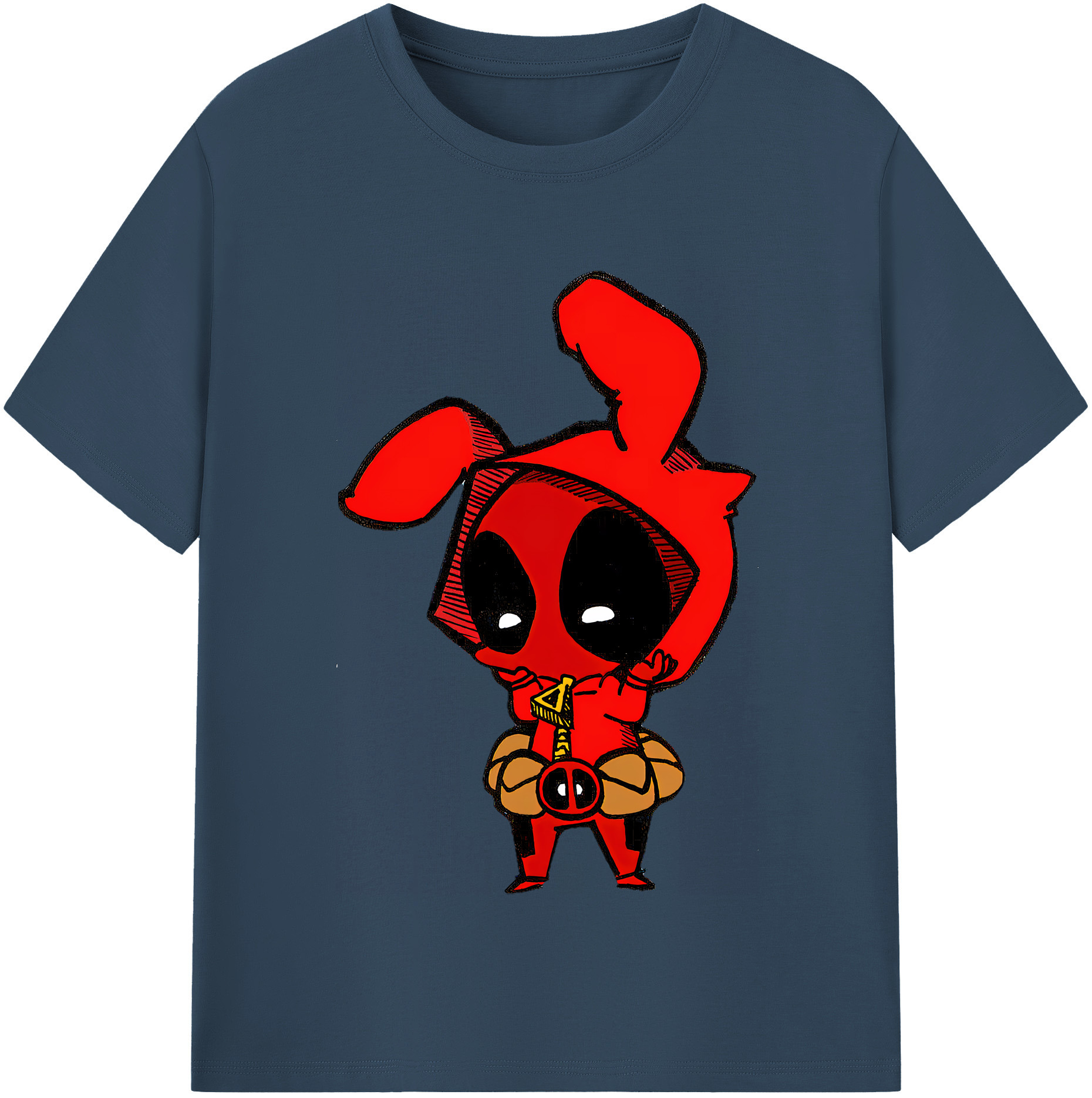 （画像用） Deadpool デッドプール 綿100％半袖Tシャツ（フロントプリント）