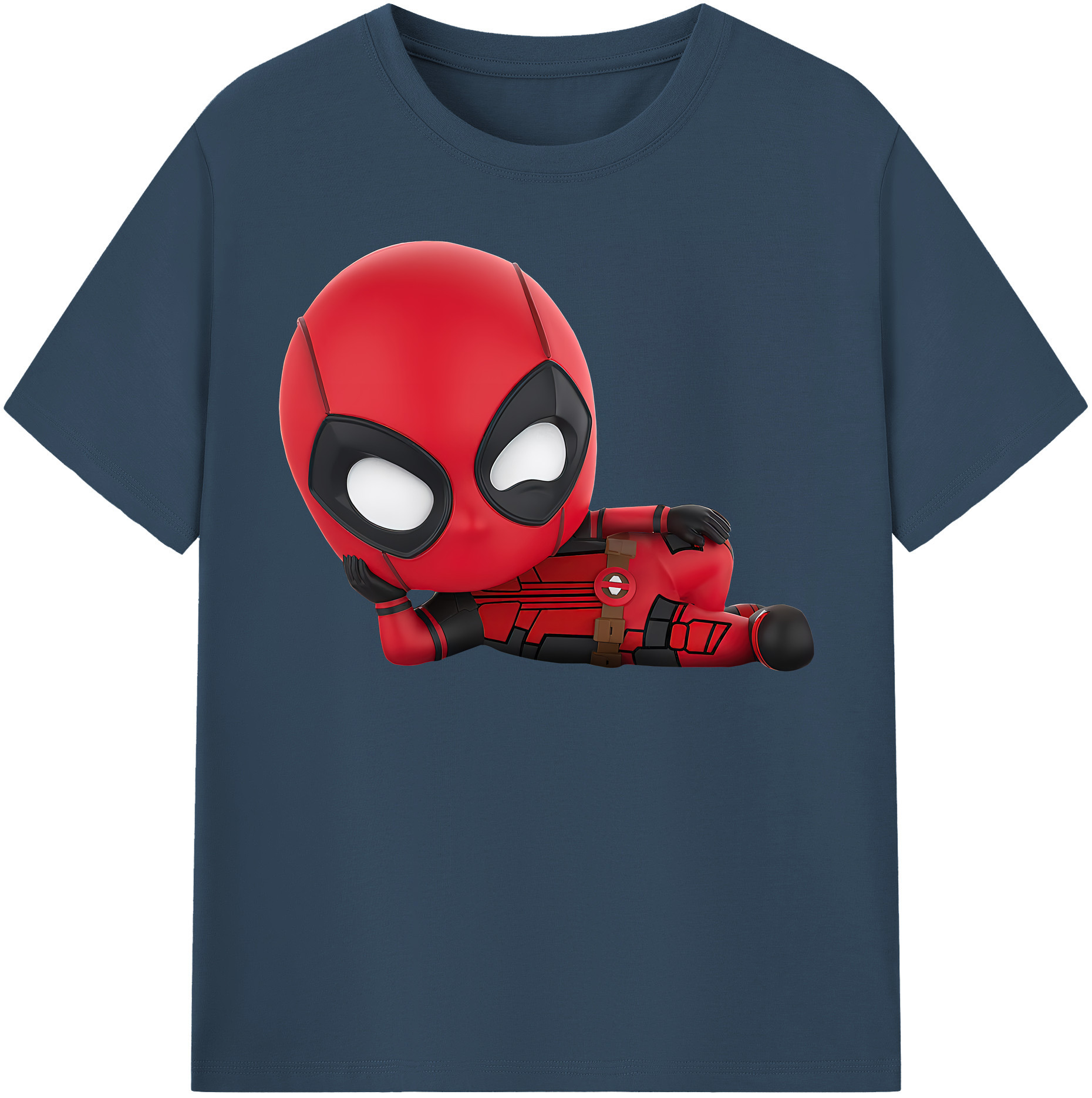 （画像用） Deadpool デッドプール 綿100％半袖Tシャツ（フロントプリント）