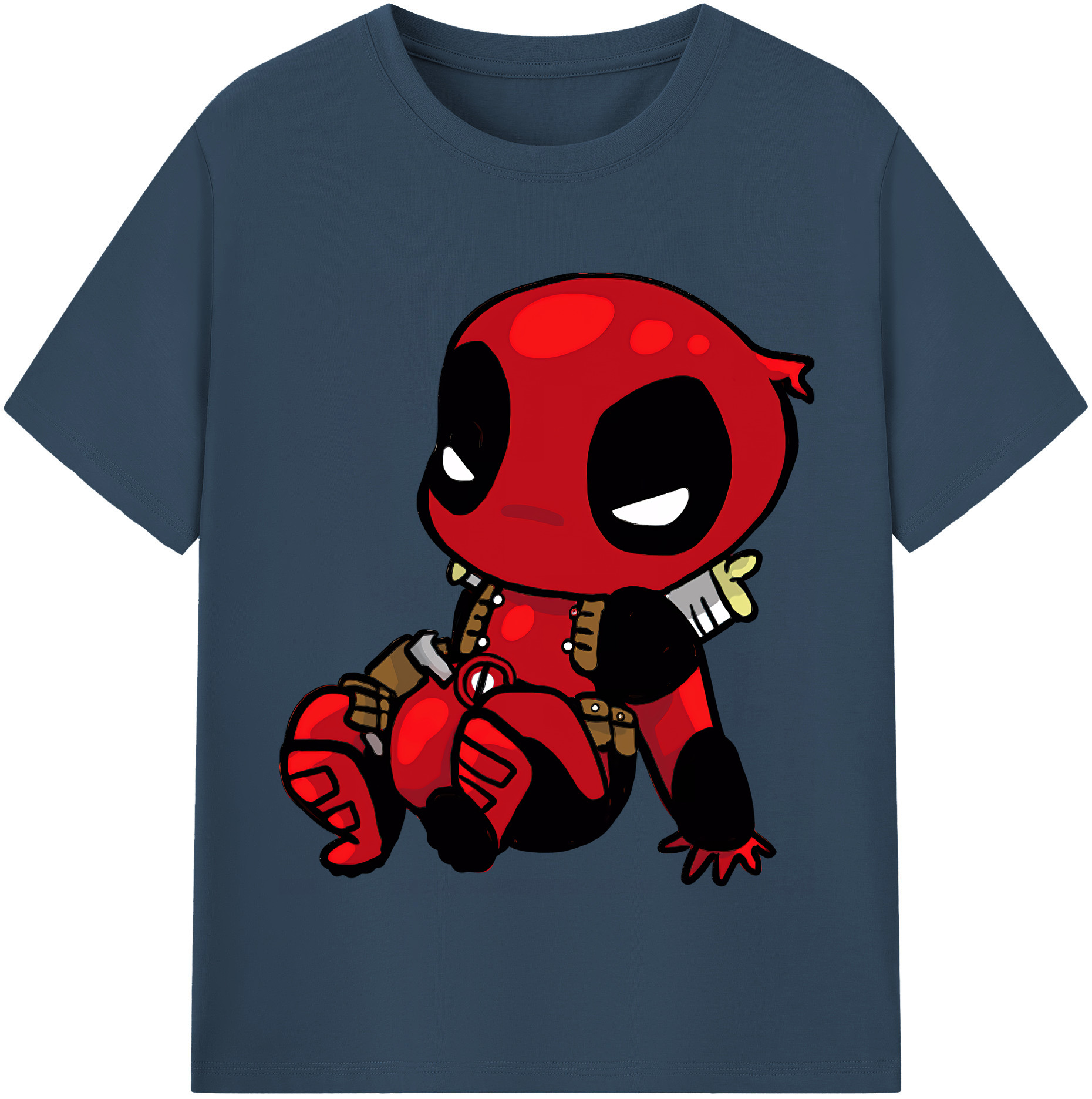（画像用） Deadpool デッドプール 綿100％半袖Tシャツ（フロントプリント）