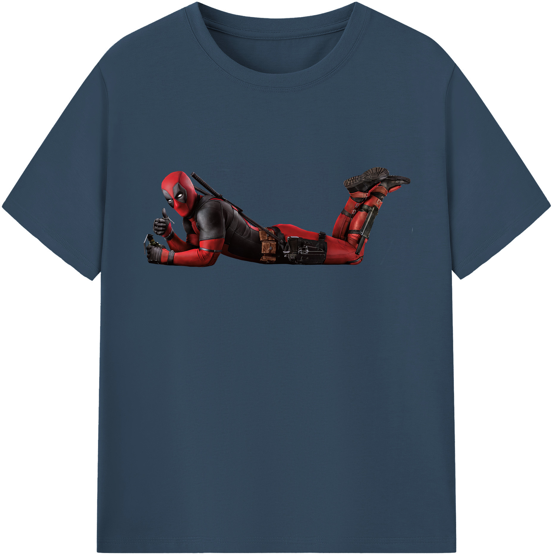 （画像用） Deadpool デッドプール 綿100％半袖Tシャツ（フロントプリント）