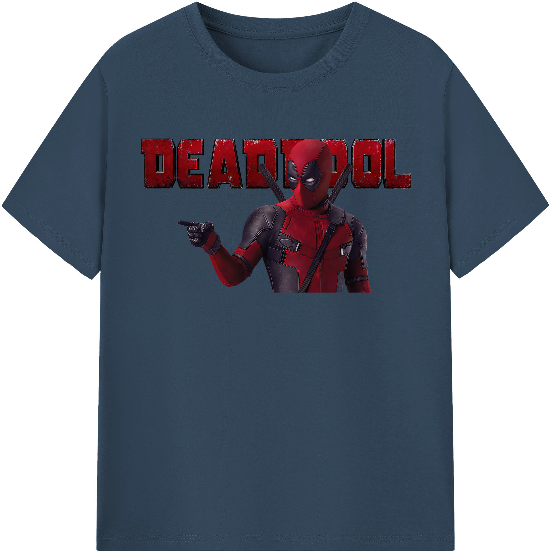 （画像用） Deadpool デッドプール 綿100％半袖Tシャツ（フロントプリント）