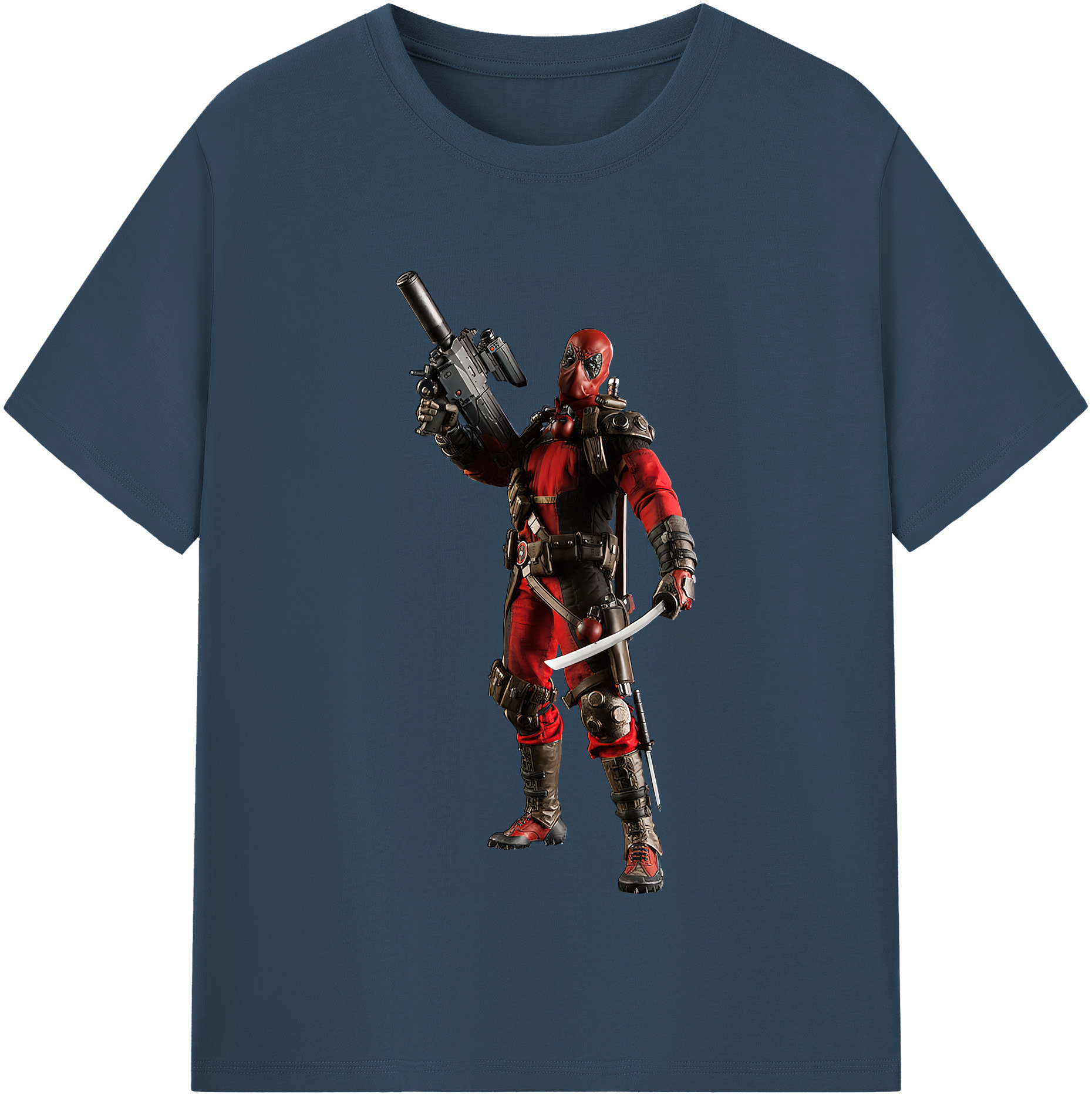（画像用） Deadpool デッドプール 綿100％半袖Tシャツ（フロントプリント）