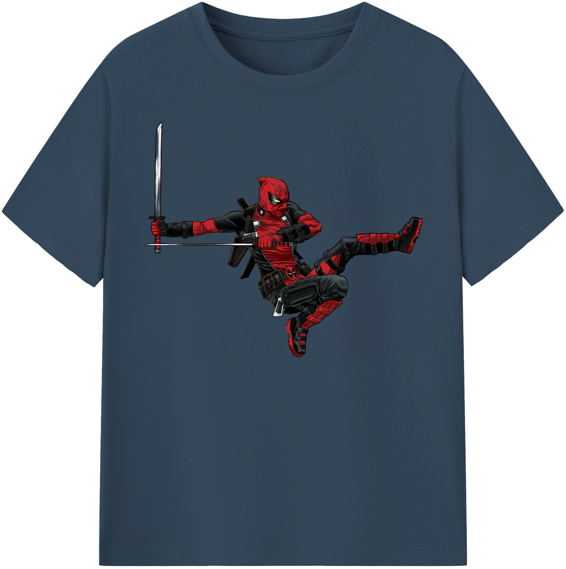 （画像用） Deadpool デッドプール 綿100％半袖Tシャツ（フロントプリント）