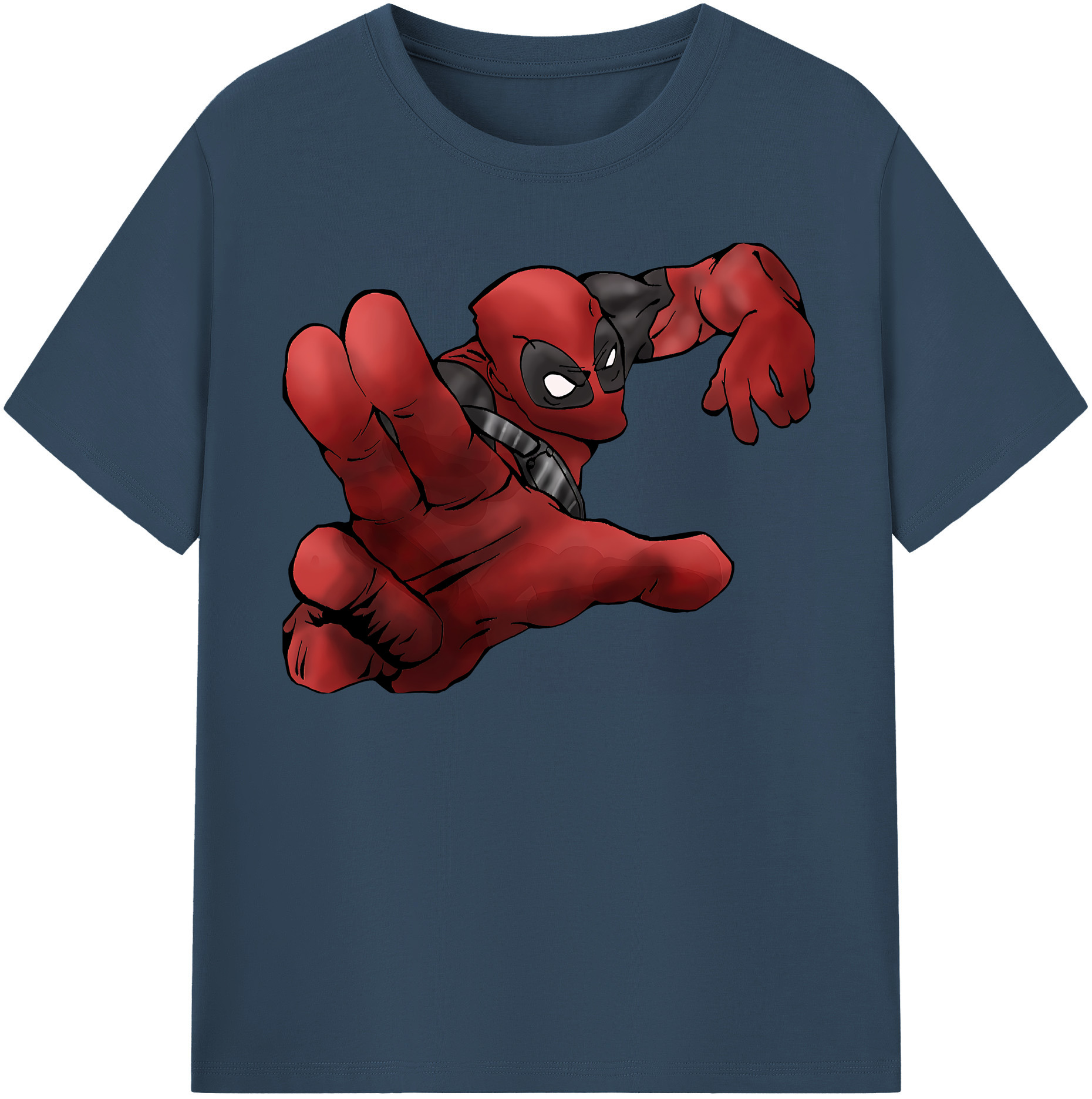 （画像用） Deadpool デッドプール 綿100％半袖Tシャツ（フロントプリント）