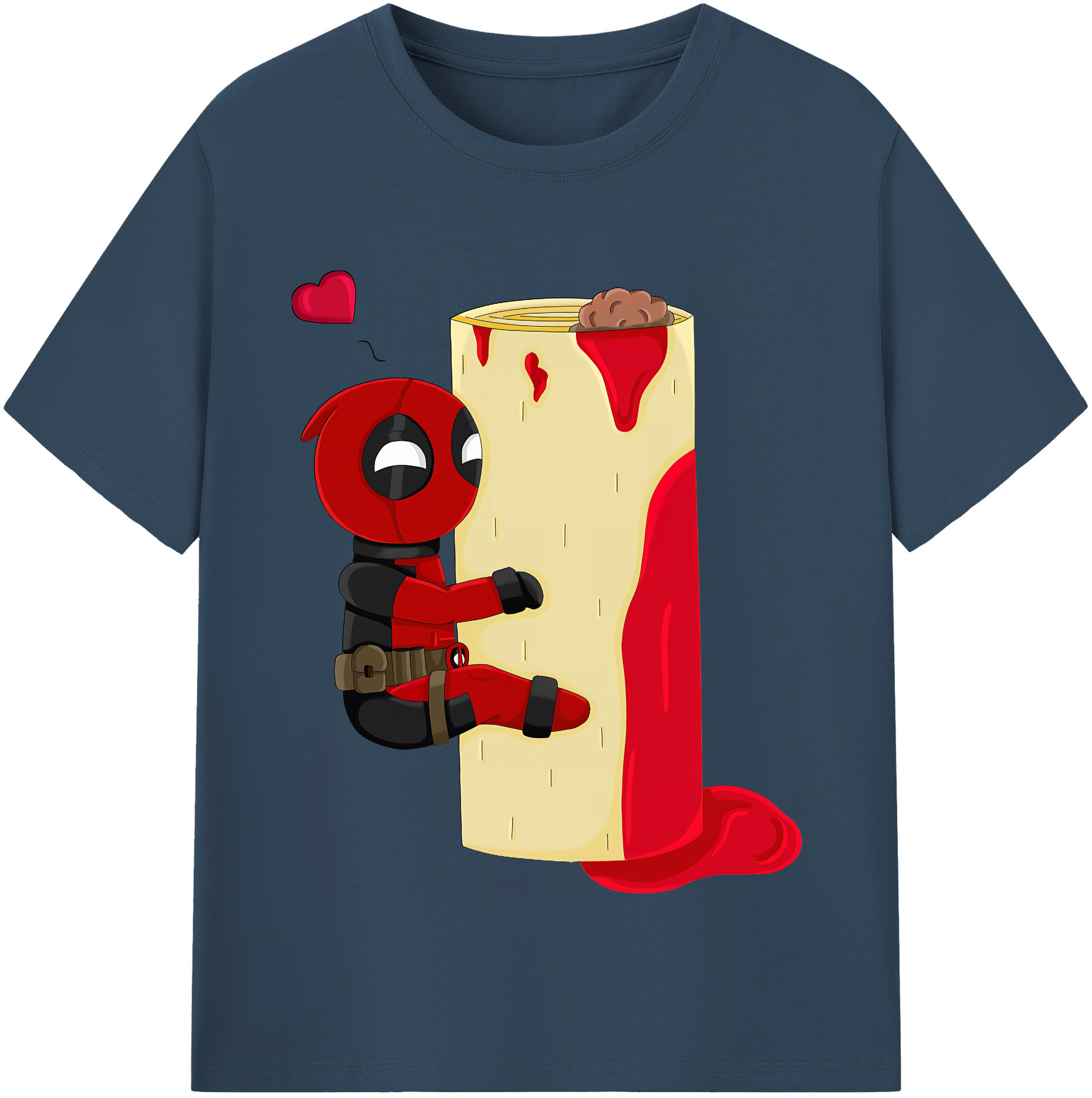 （画像用） Deadpool デッドプール 綿100％半袖Tシャツ（フロントプリント）