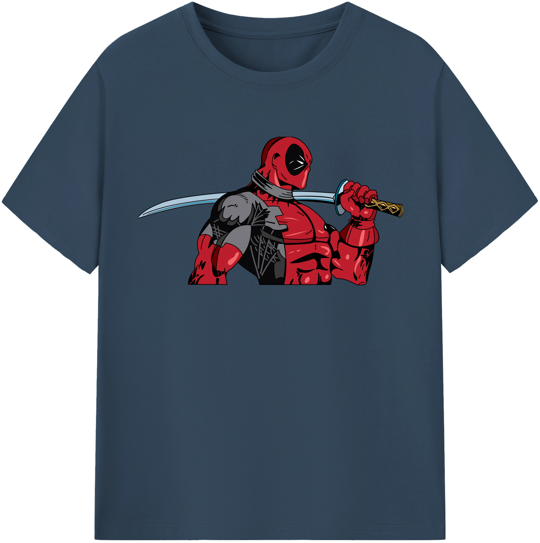 （画像用） Deadpool デッドプール 綿100％半袖Tシャツ（フロントプリント）