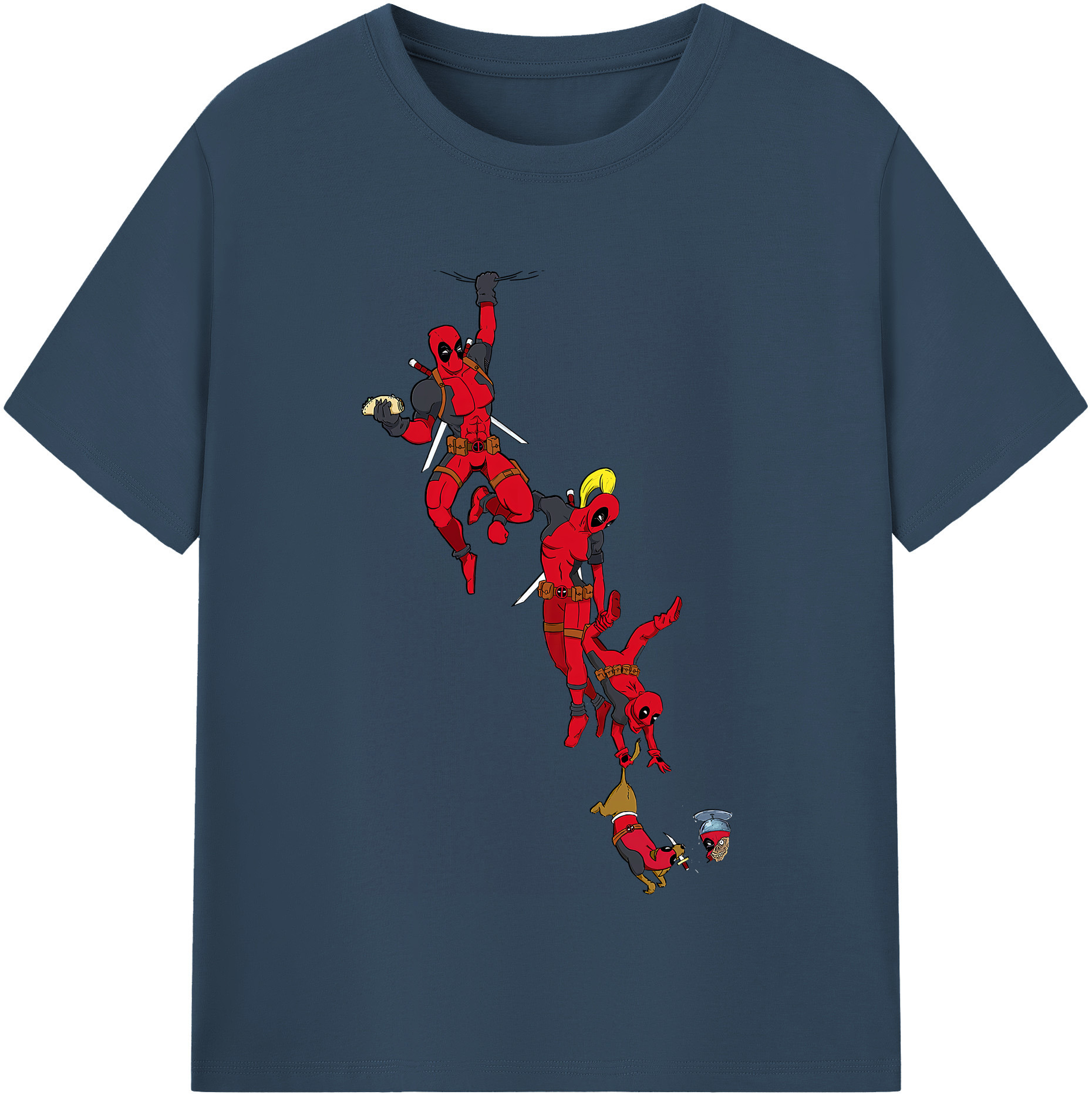 （画像用） Deadpool デッドプール 綿100％半袖Tシャツ（フロントプリント）
