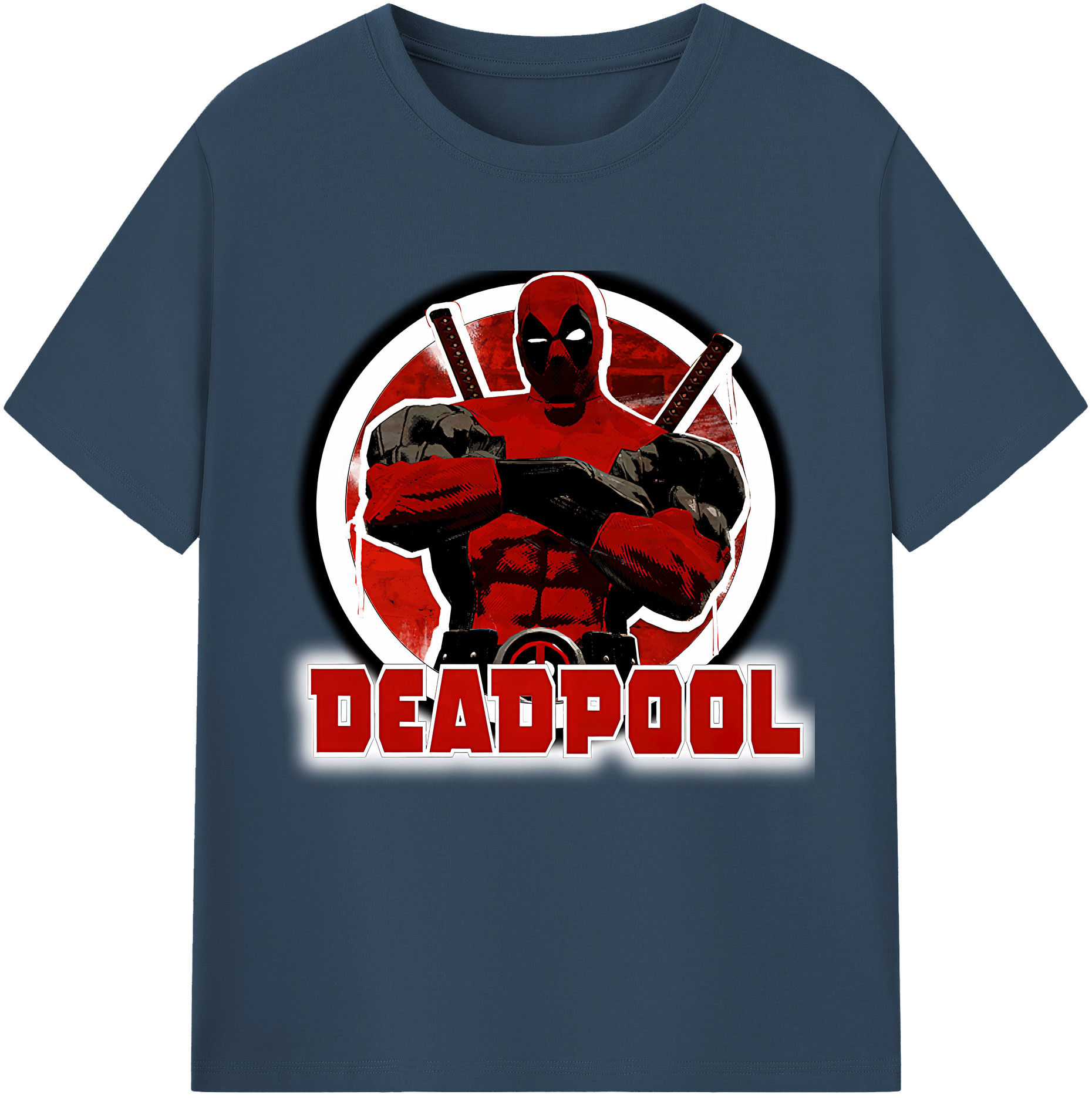 （画像用） Deadpool デッドプール 綿100％半袖Tシャツ（フロントプリント）