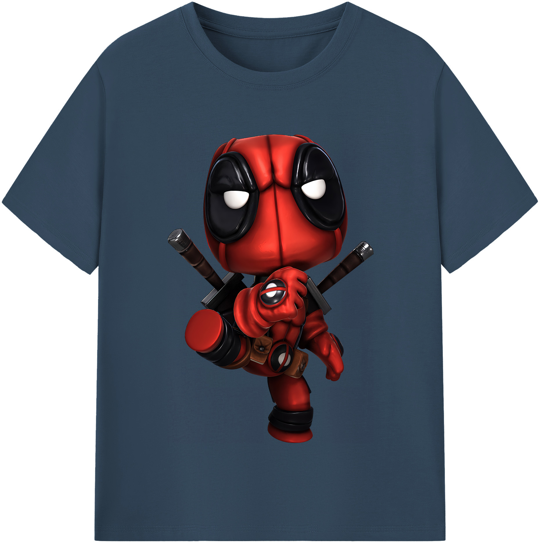 （画像用） Deadpool デッドプール 綿100％半袖Tシャツ（フロントプリント）