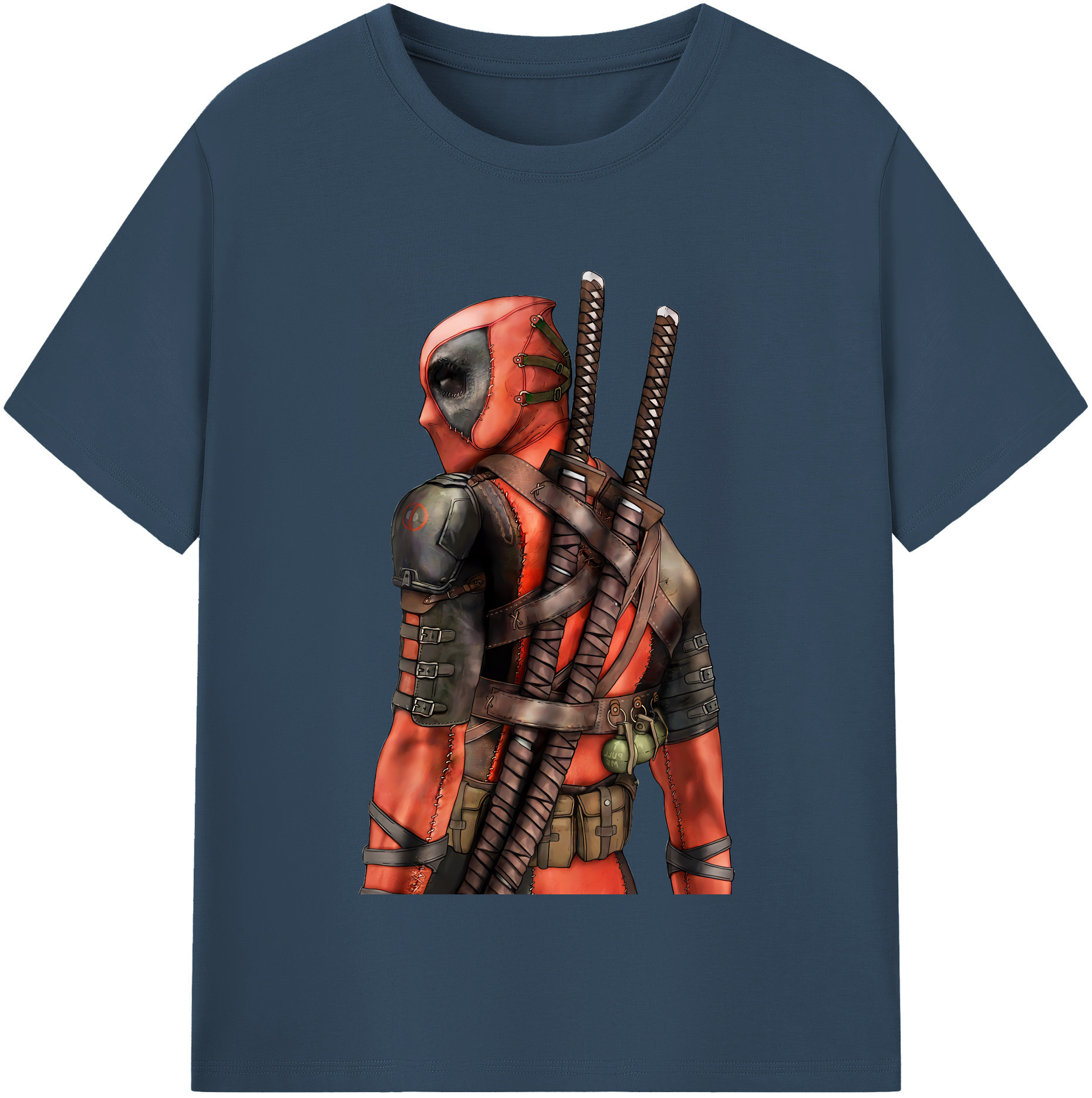 （画像用） Deadpool デッドプール 綿100％半袖Tシャツ（フロントプリント）