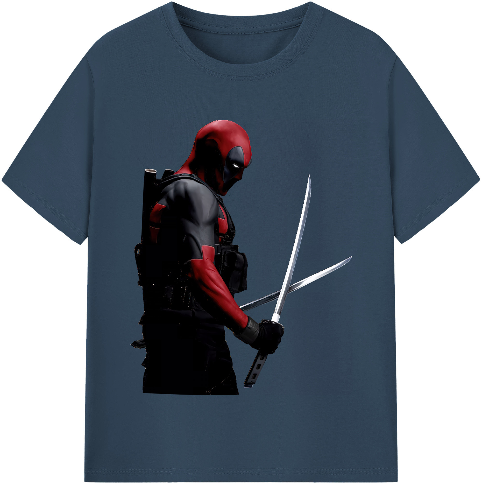 （画像用） Deadpool デッドプール 綿100％半袖Tシャツ（フロントプリント）