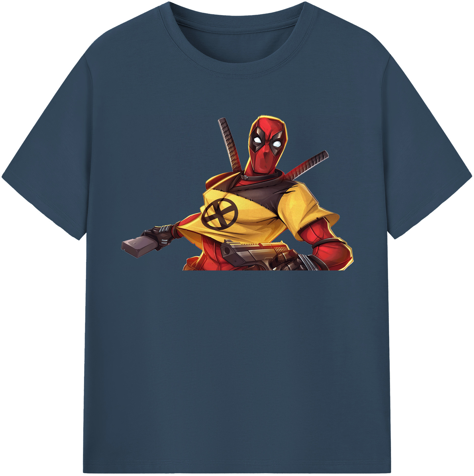 （画像用） Deadpool デッドプール 綿100％半袖Tシャツ（フロントプリント）
