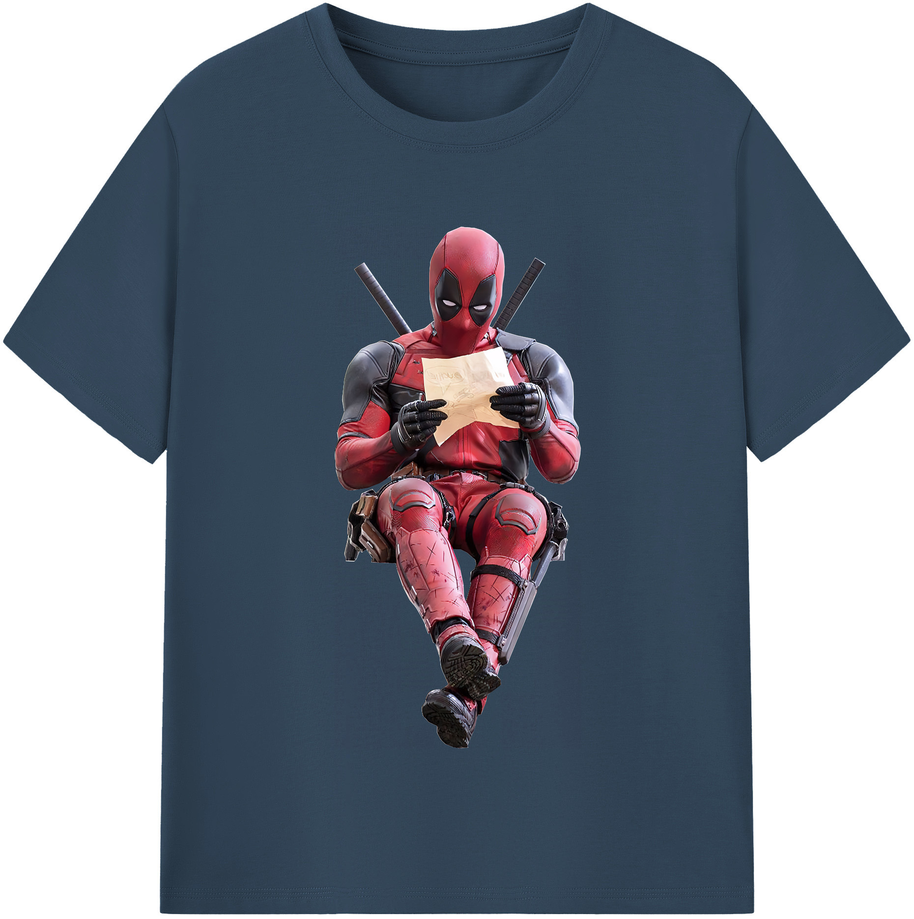 （画像用） Deadpool デッドプール 綿100％半袖Tシャツ（フロントプリント）