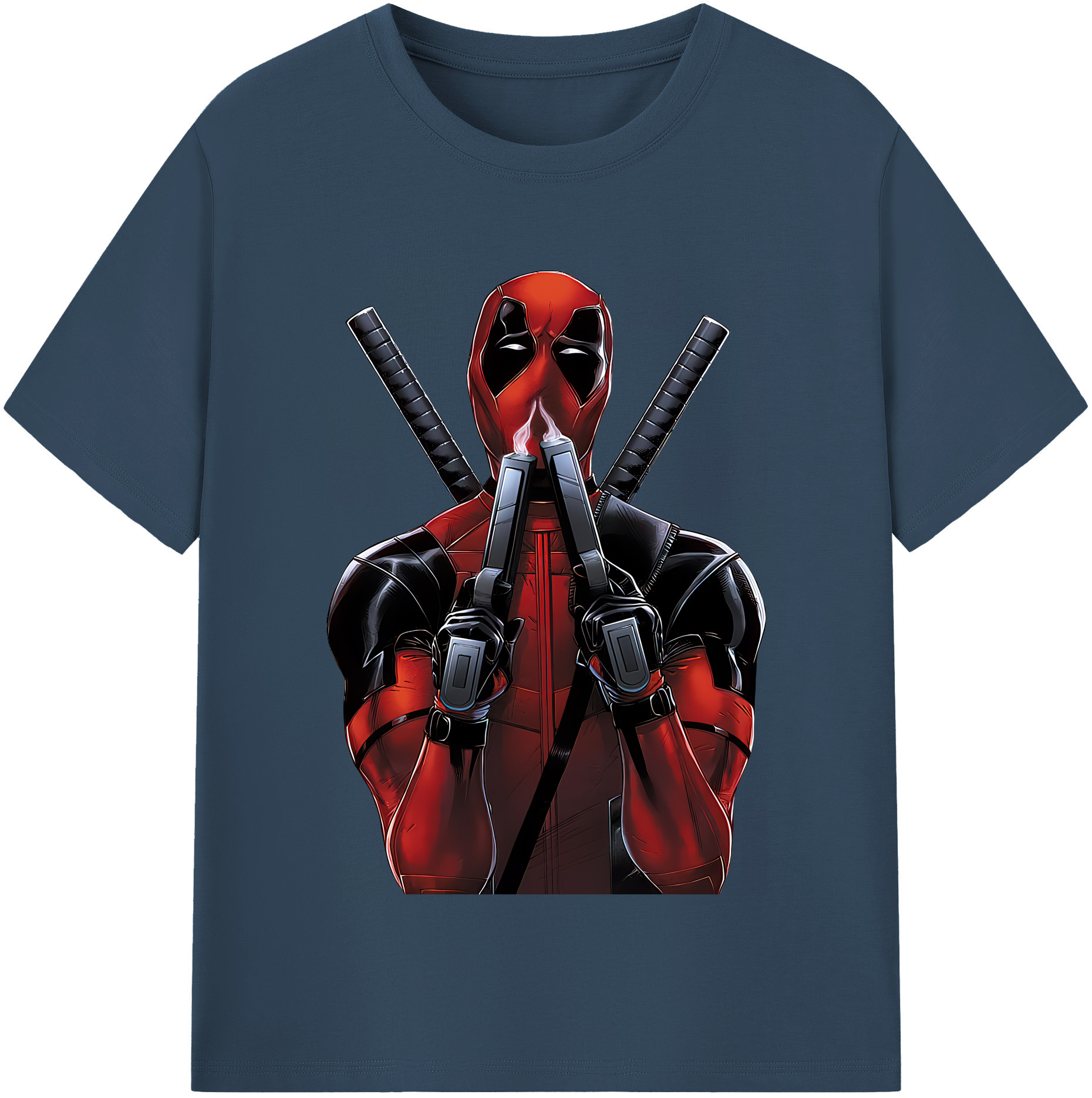 （画像用） Deadpool デッドプール 綿100％半袖Tシャツ（フロントプリント）