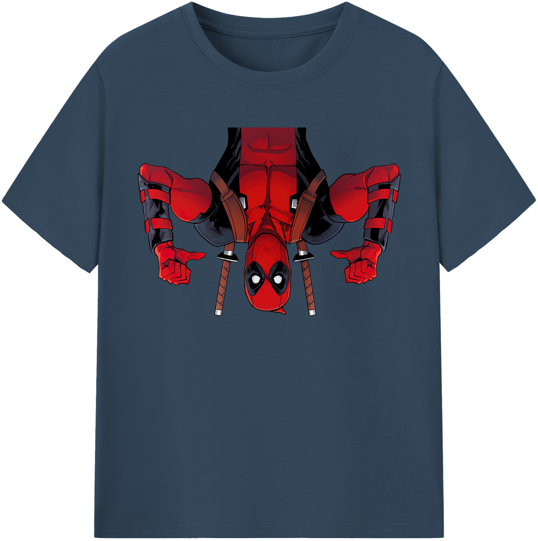 （画像用） Deadpool デッドプール 綿100％半袖Tシャツ（フロントプリント）