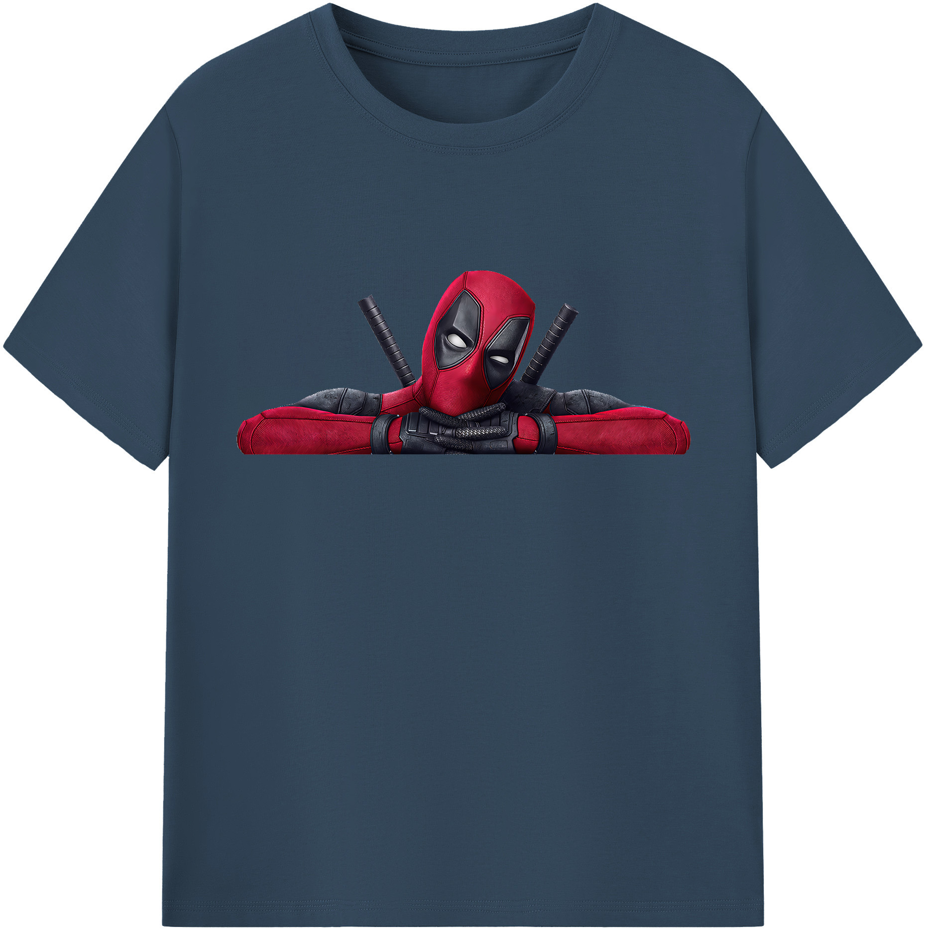 （画像用） Deadpool デッドプール 綿100％半袖Tシャツ（フロントプリント）