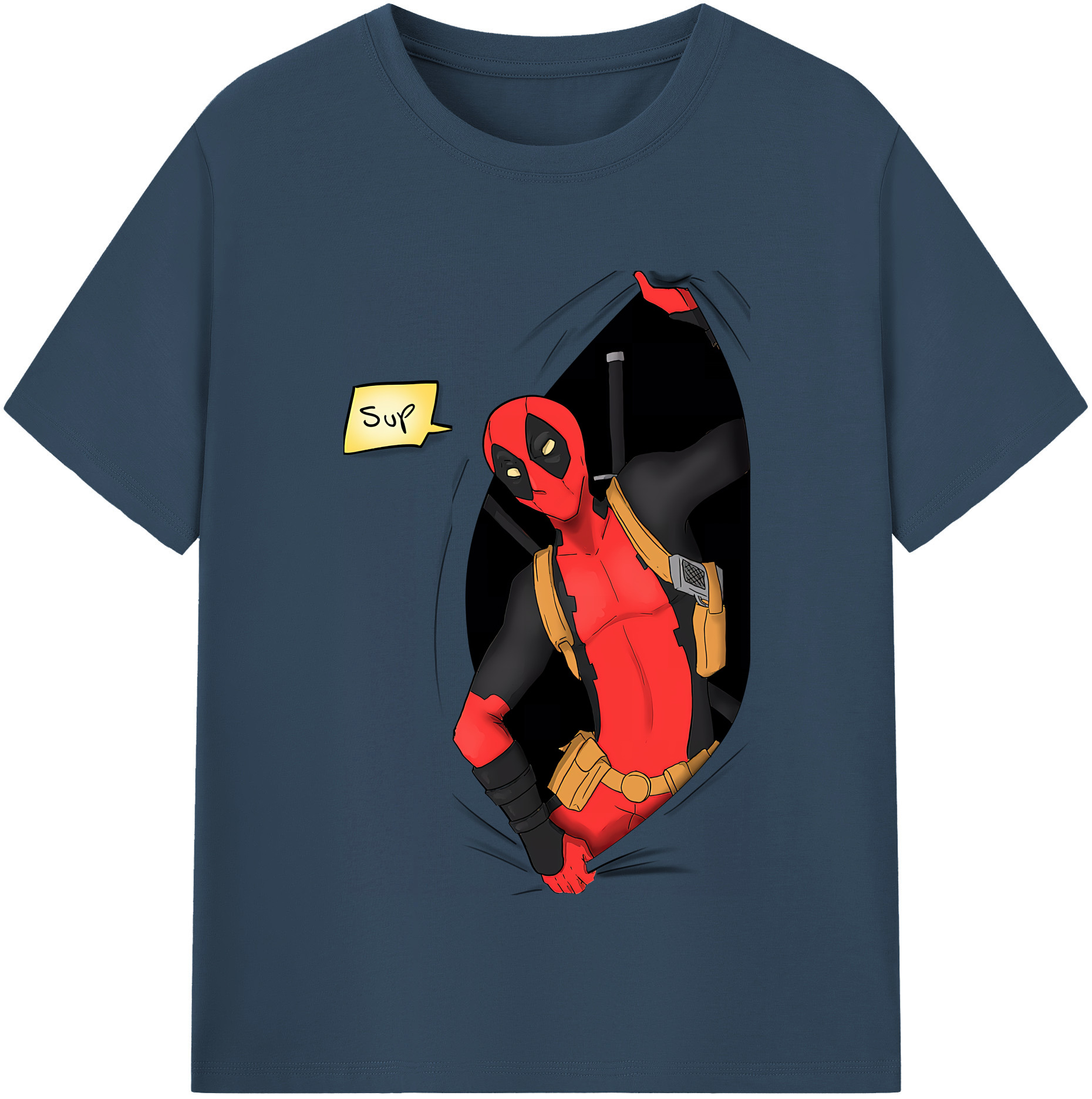（画像用） Deadpool デッドプール 綿100％半袖Tシャツ（フロントプリント）