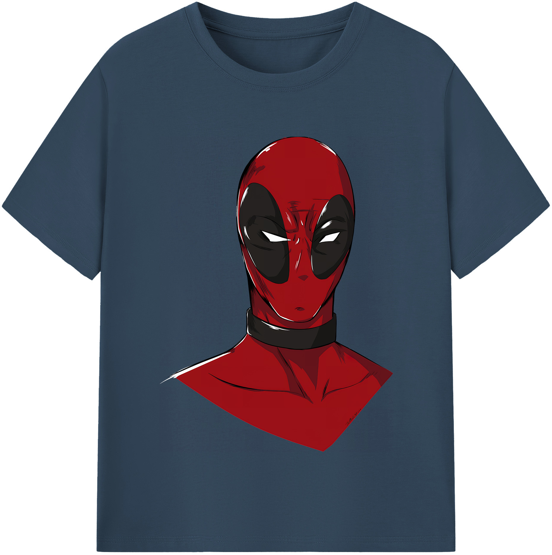 （画像用） Deadpool デッドプール 綿100％半袖Tシャツ（フロントプリント）