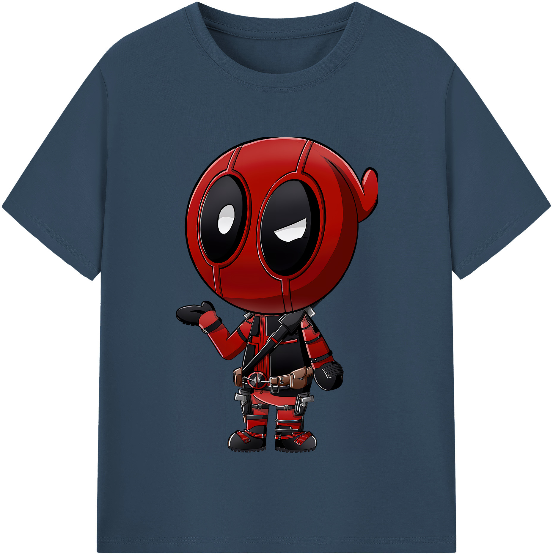 （画像用） Deadpool デッドプール 綿100％半袖Tシャツ（フロントプリント）