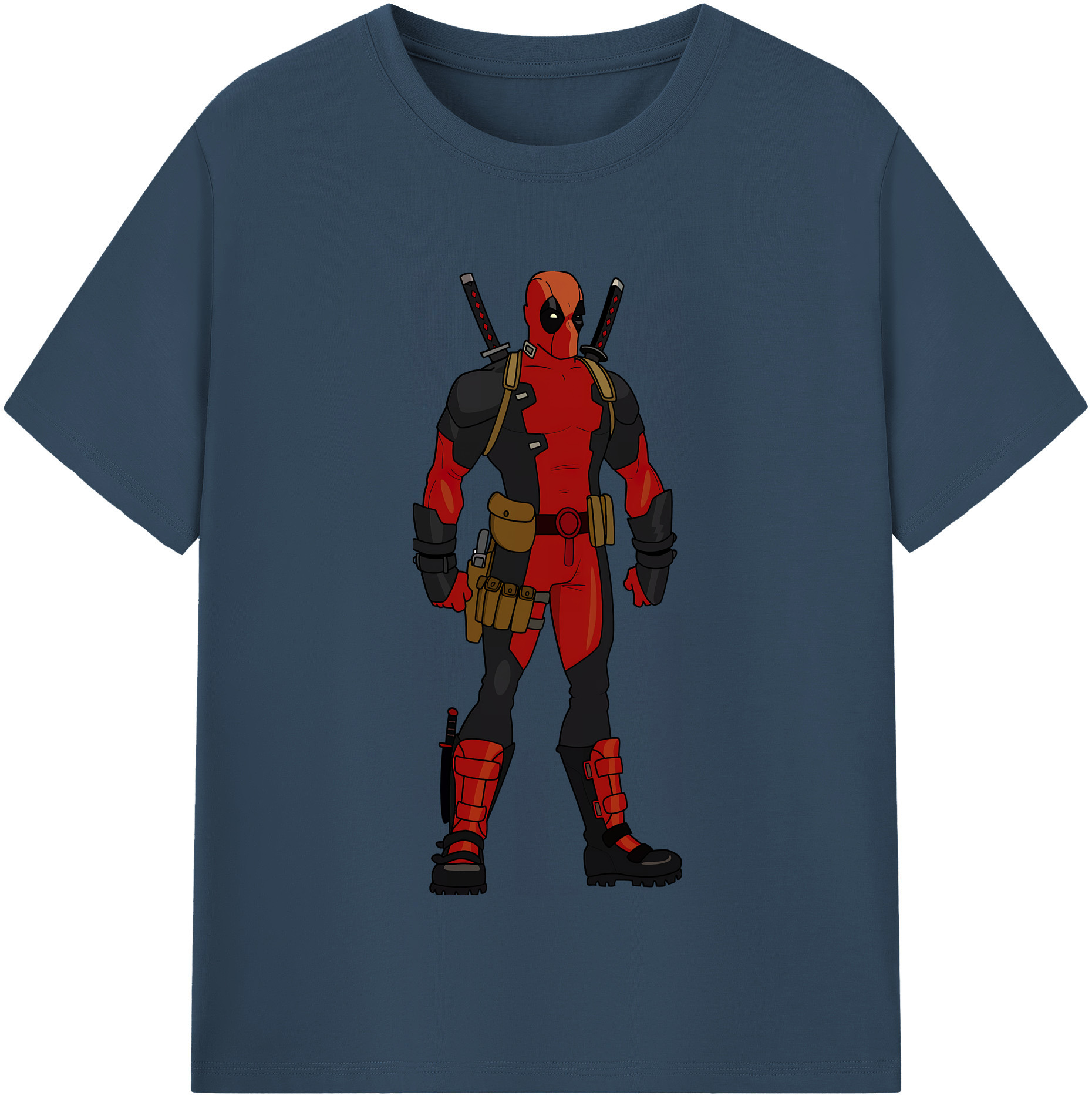 （画像用） Deadpool デッドプール 綿100％半袖Tシャツ（フロントプリント）
