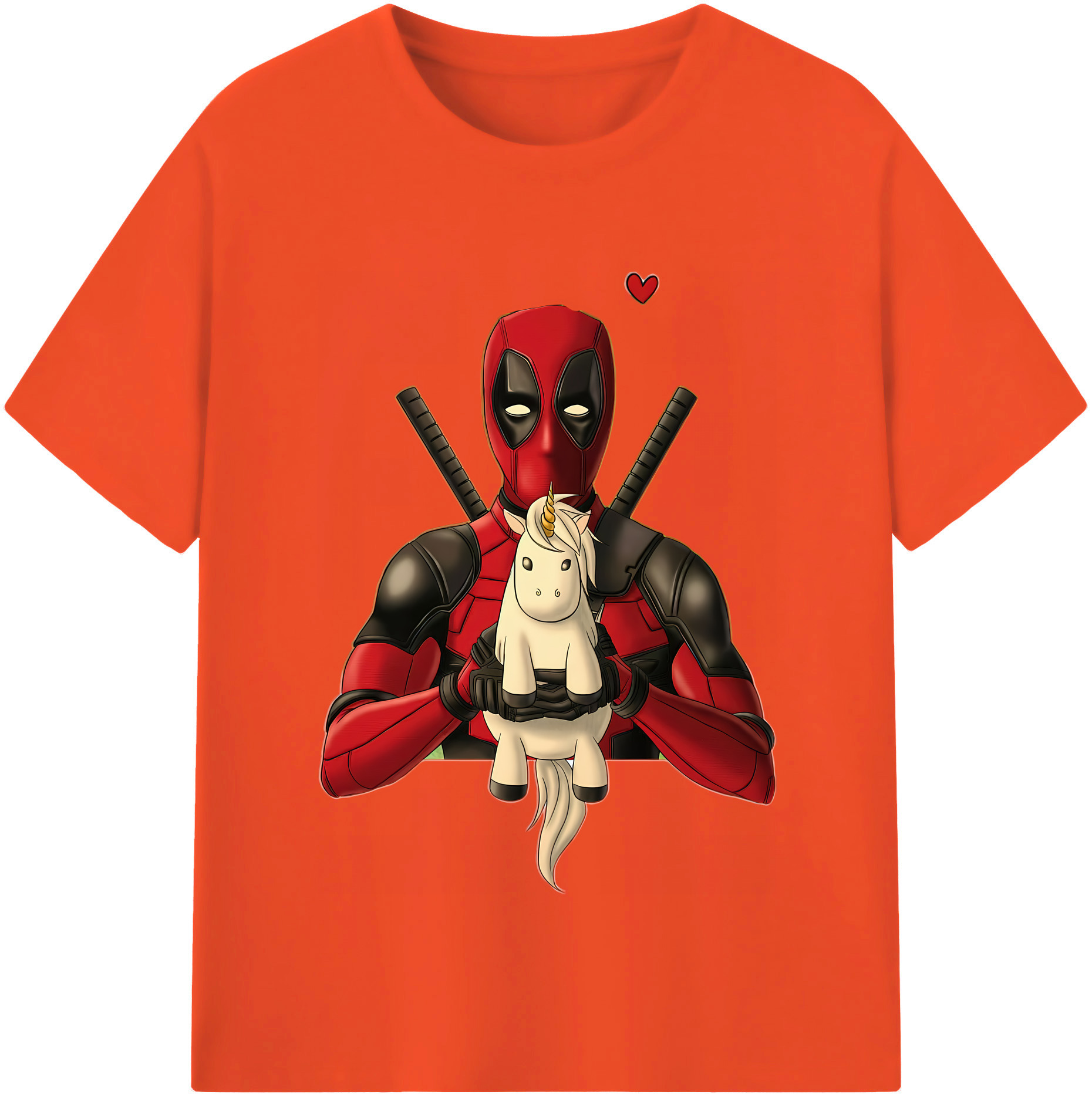 （画像用） Deadpool デッドプール 綿100％半袖Tシャツ（フロントプリント）
