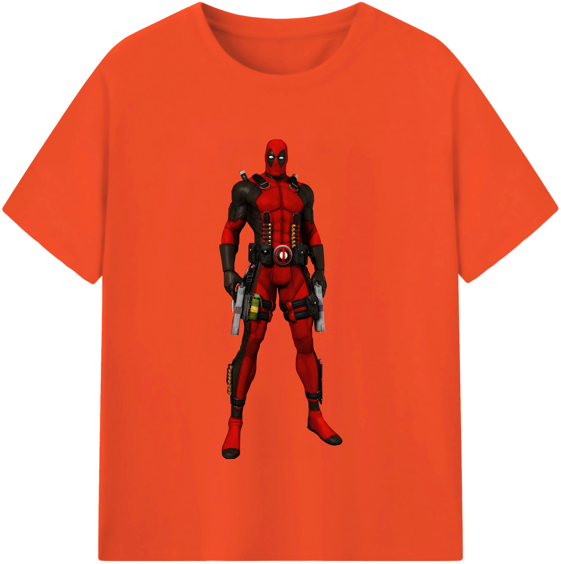 （画像用） Deadpool デッドプール 綿100％半袖Tシャツ（フロントプリント）