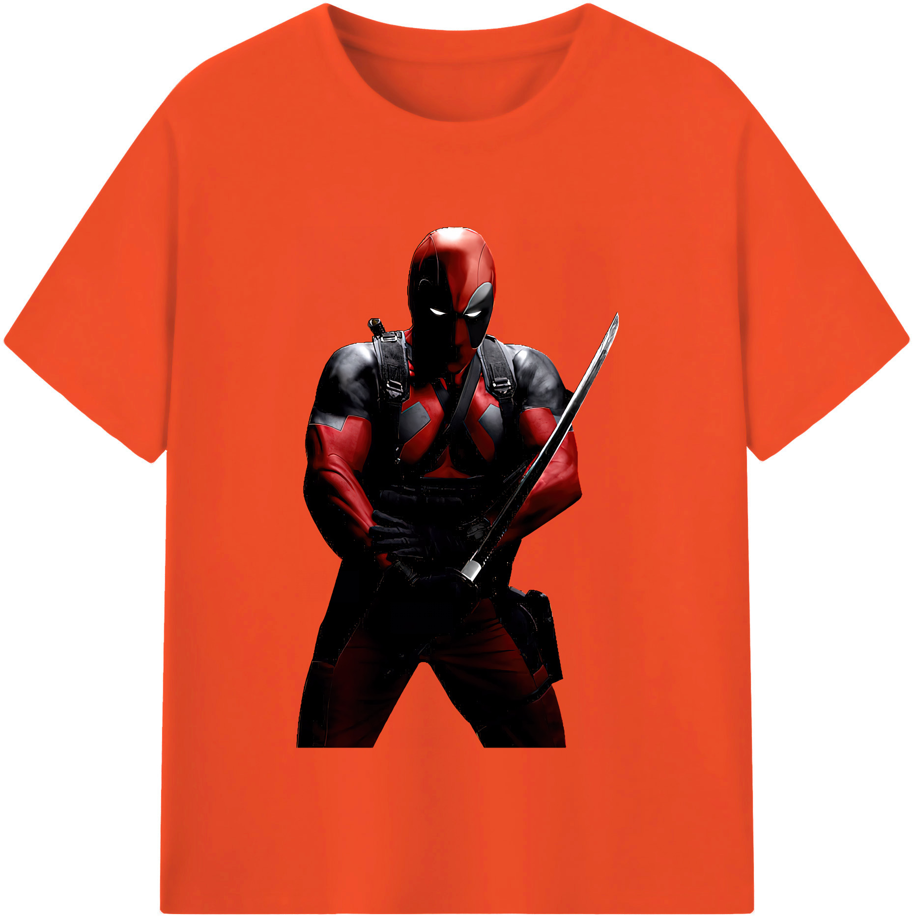 （画像用） Deadpool デッドプール 綿100％半袖Tシャツ（フロントプリント）
