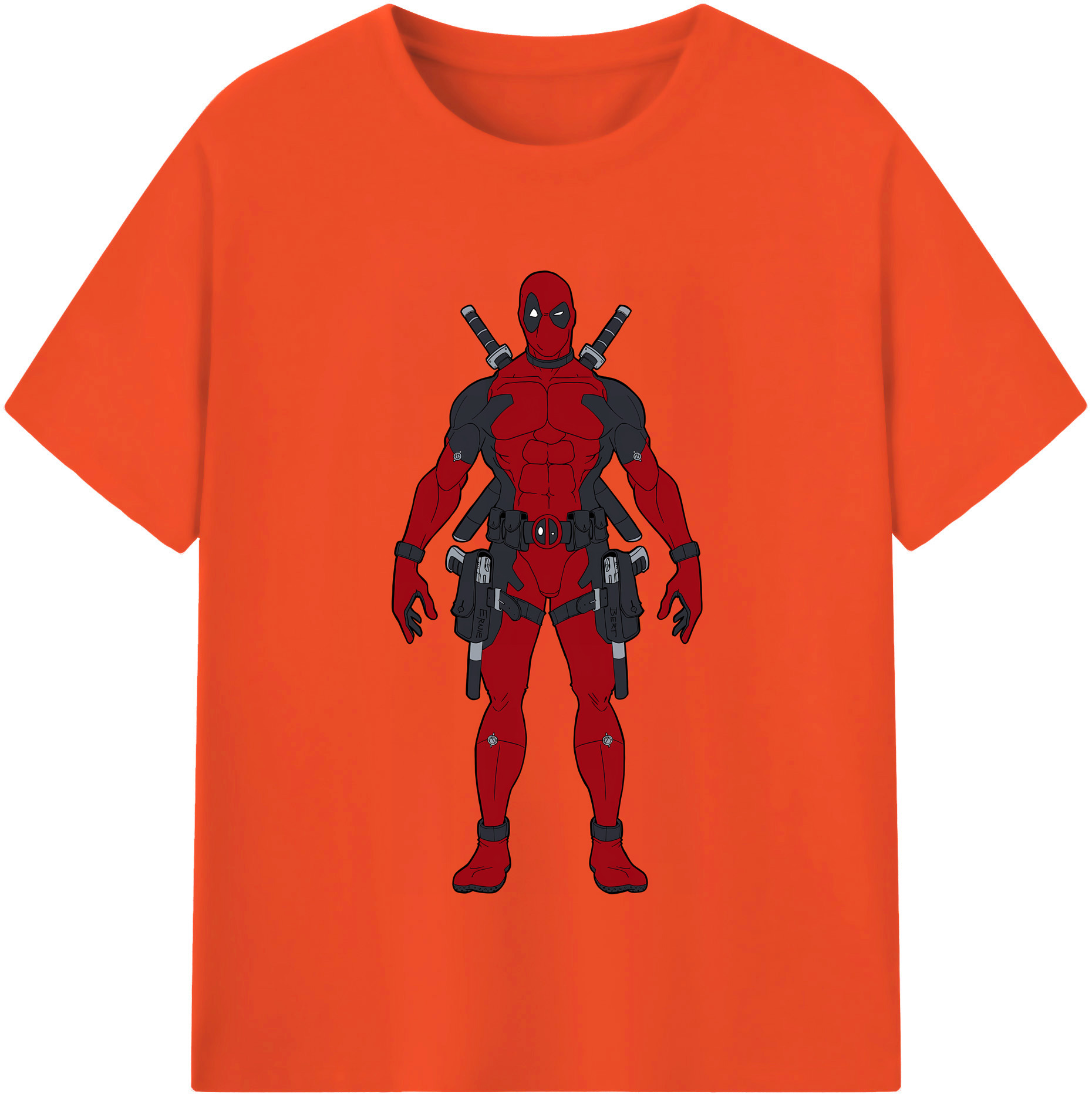 （画像用） Deadpool デッドプール 綿100％半袖Tシャツ（フロントプリント）