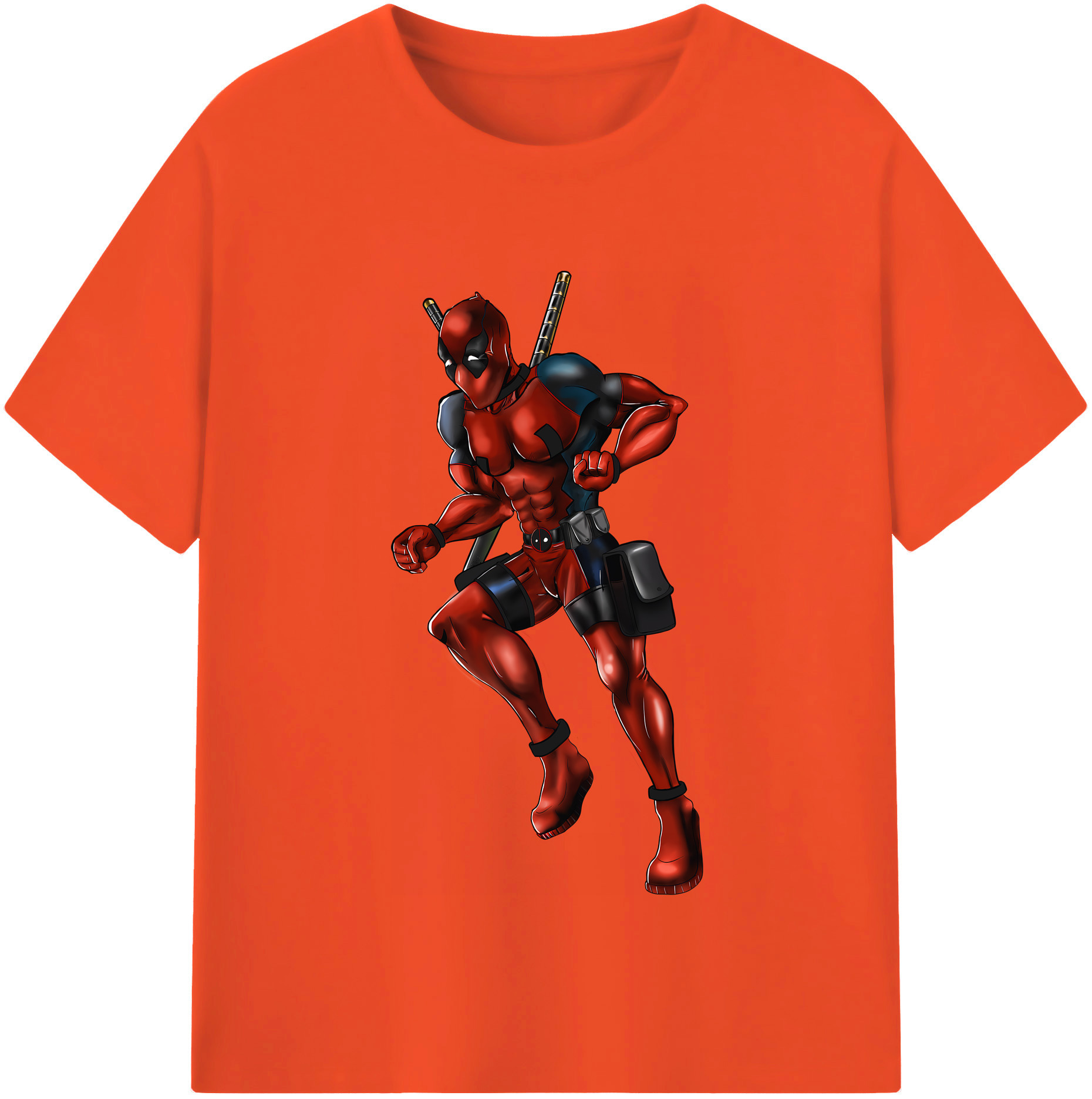 （画像用） Deadpool デッドプール 綿100％半袖Tシャツ（フロントプリント）