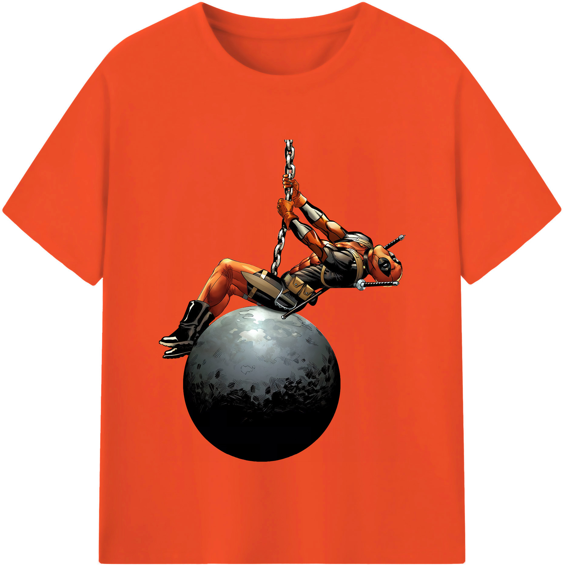 （画像用） Deadpool デッドプール 綿100％半袖Tシャツ（フロントプリント）
