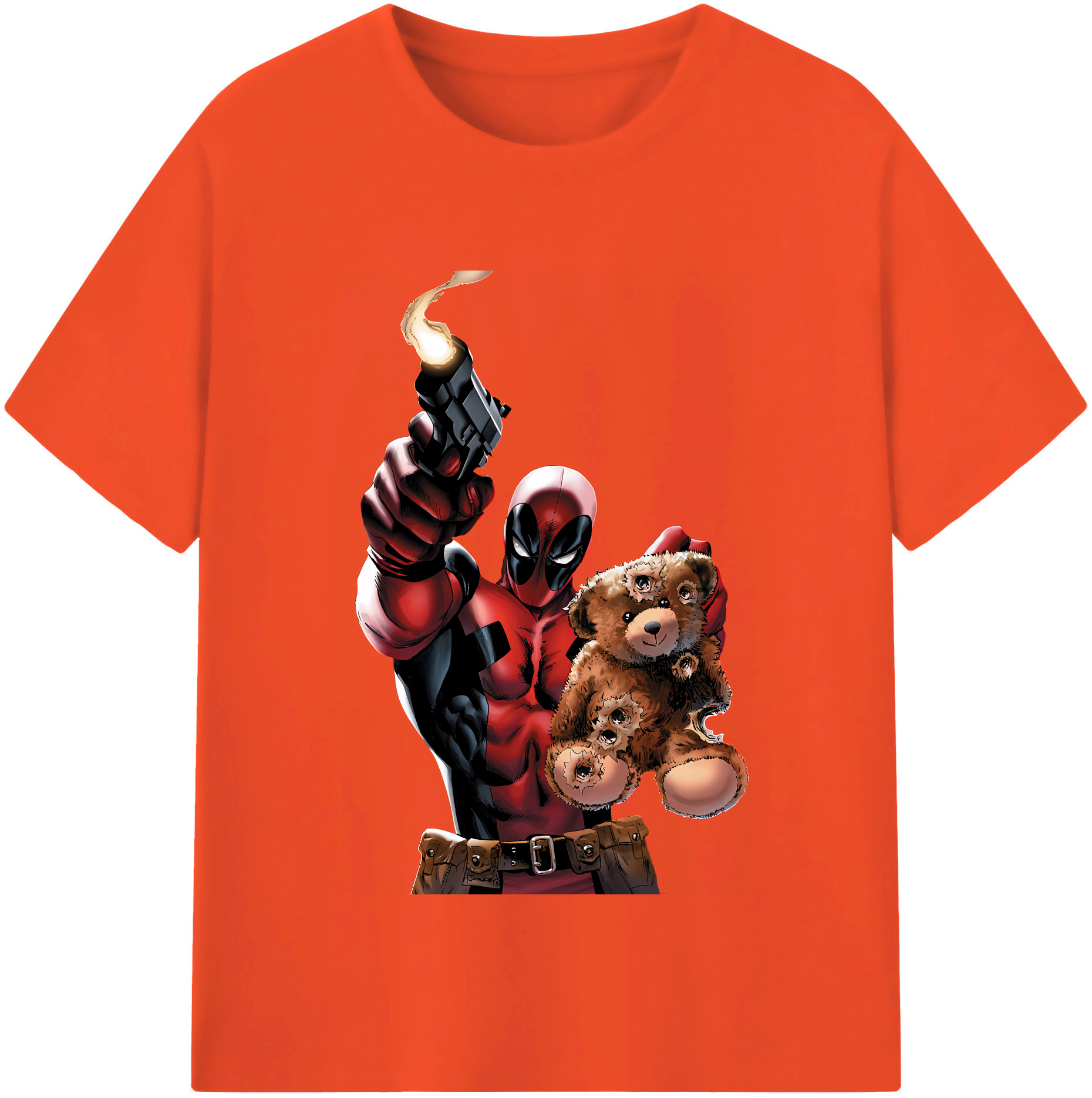 （画像用） Deadpool デッドプール 綿100％半袖Tシャツ（フロントプリント）
