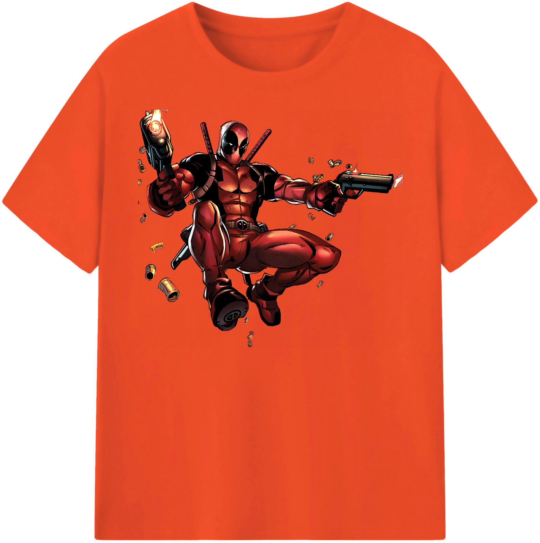 （画像用） Deadpool デッドプール 綿100％半袖Tシャツ（フロントプリント）