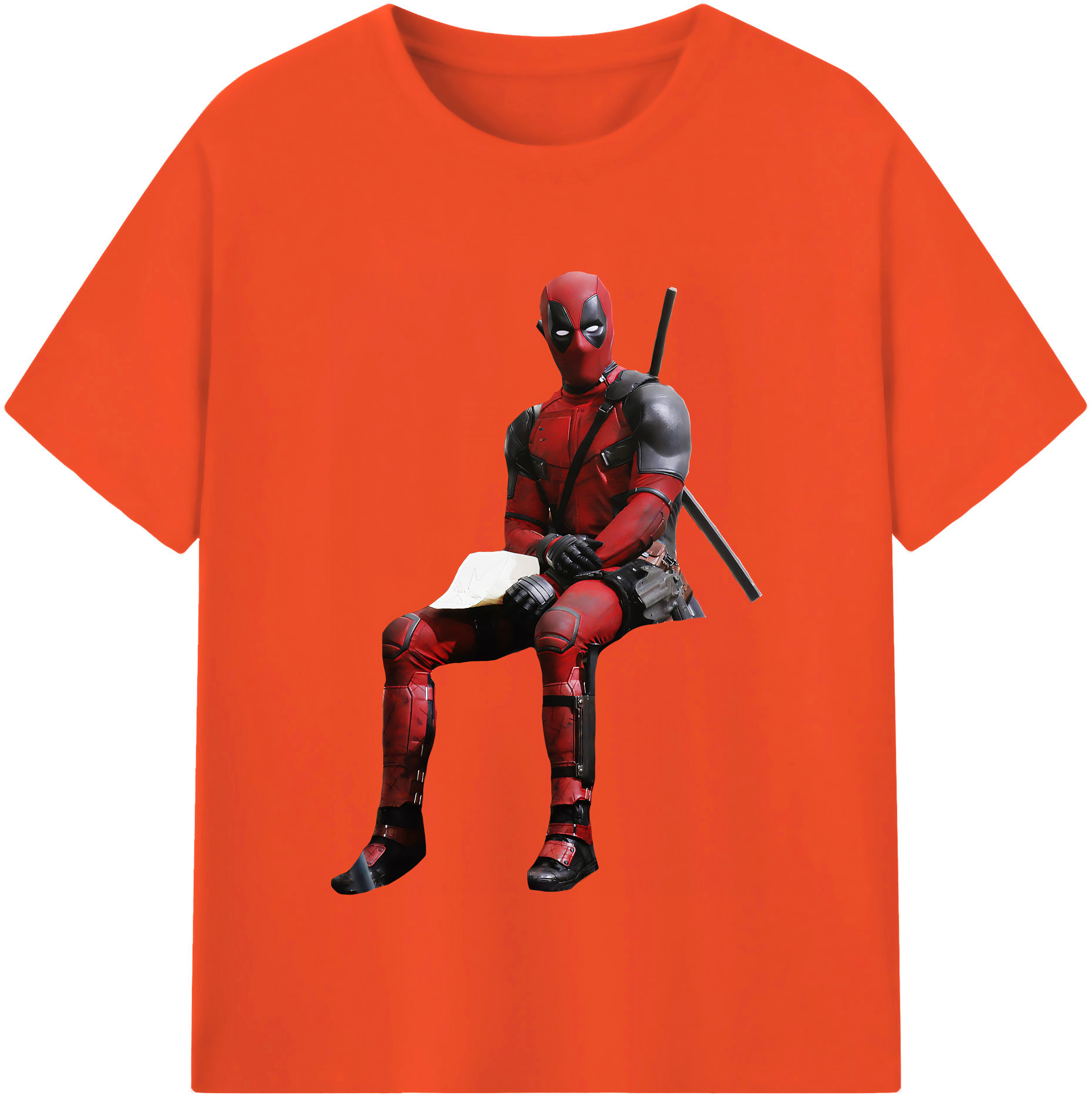 （画像用） Deadpool デッドプール 綿100％半袖Tシャツ（フロントプリント）