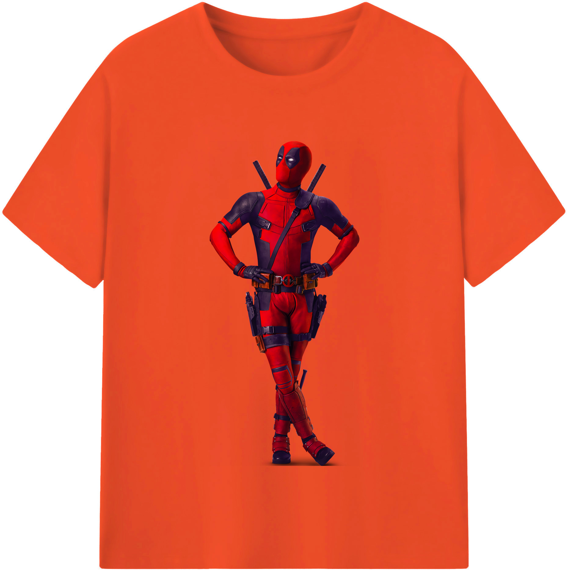 （画像用） Deadpool デッドプール 綿100％半袖Tシャツ（フロントプリント）