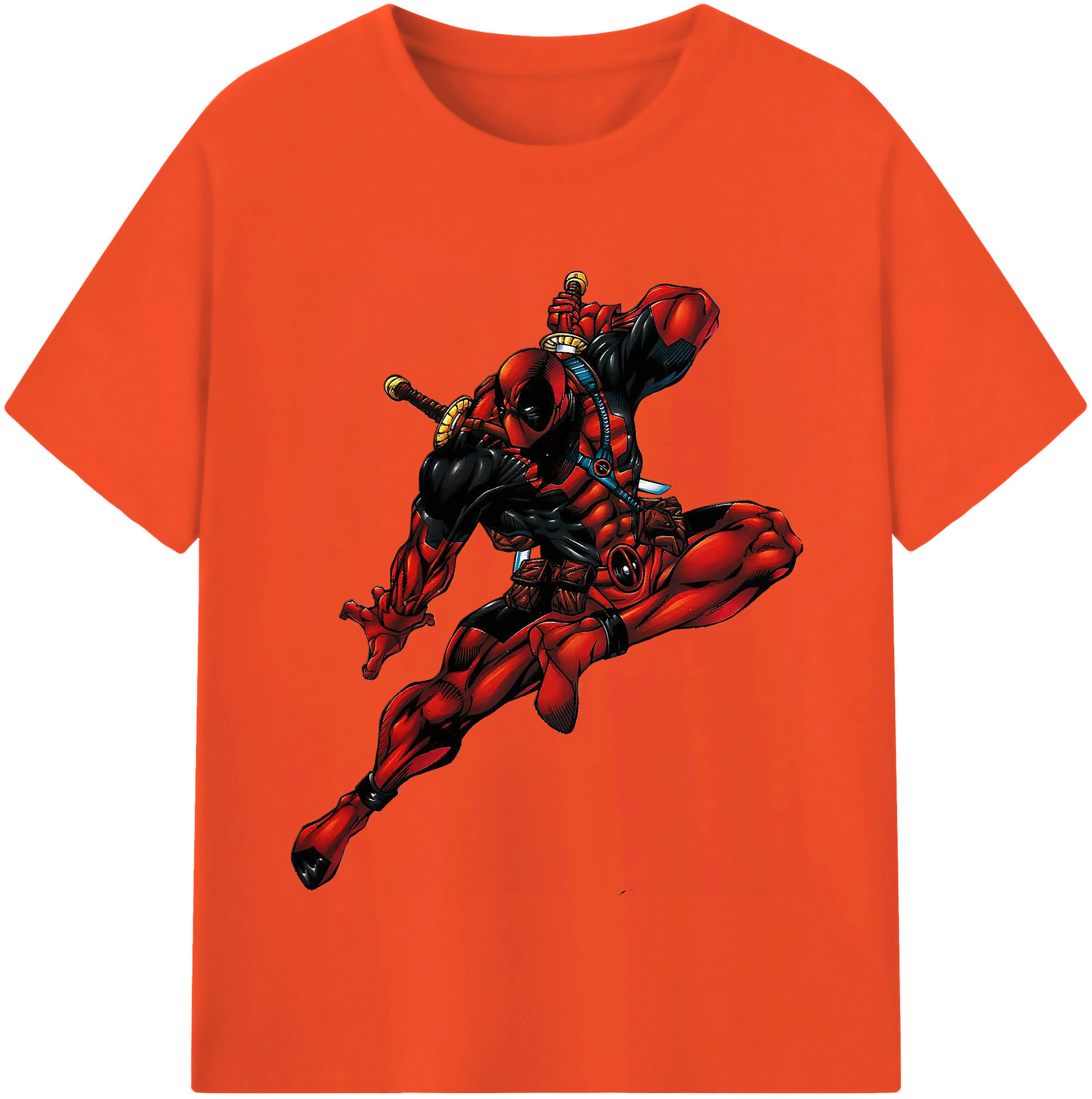（画像用） Deadpool デッドプール 綿100％半袖Tシャツ（フロントプリント）